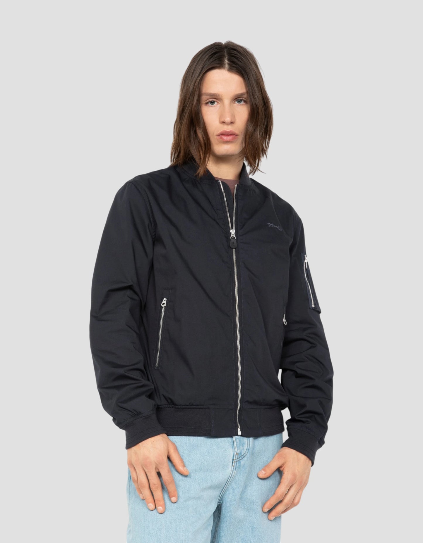 Bomber bleu marine léger déperlant