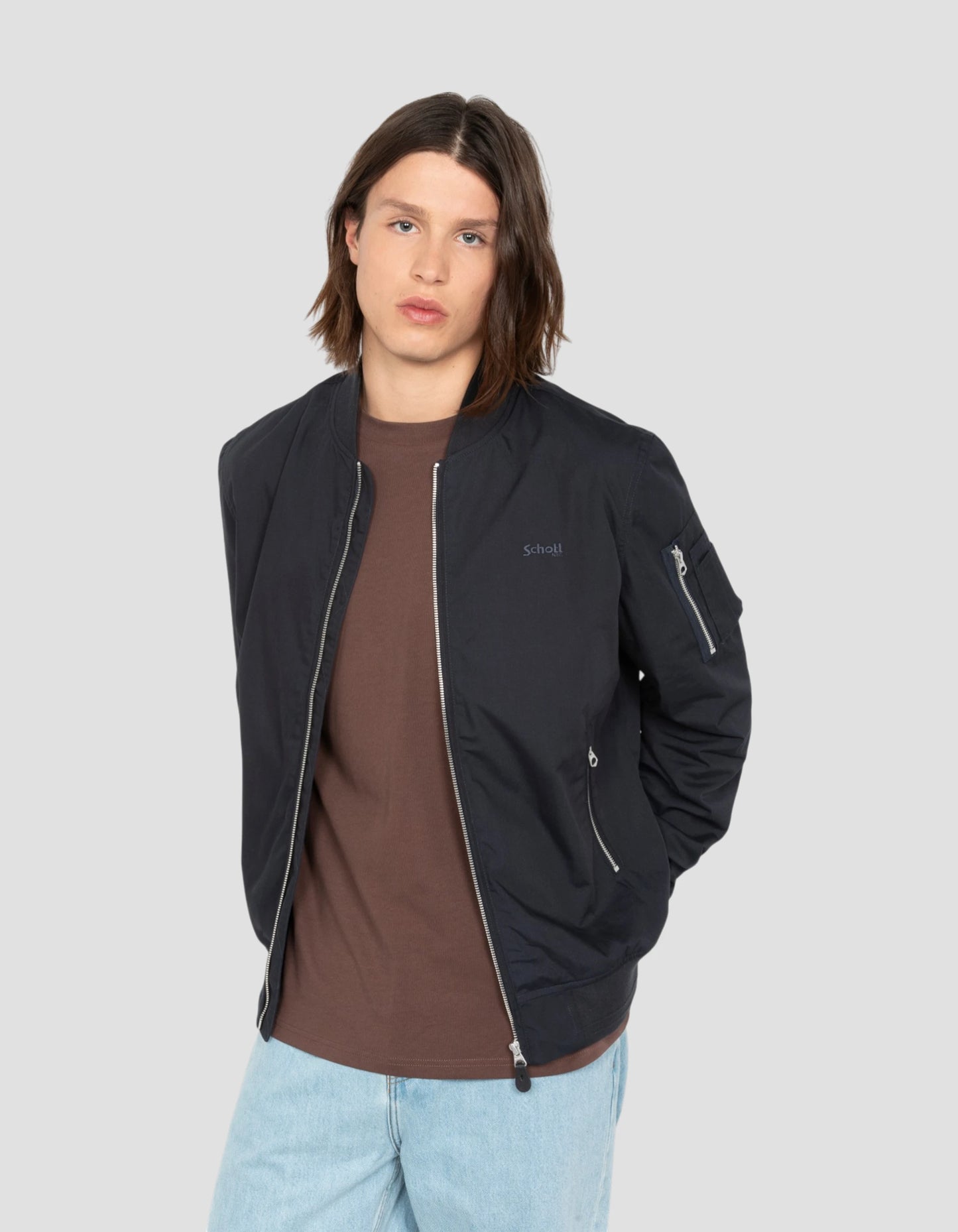 Bomber bleu marine léger déperlant