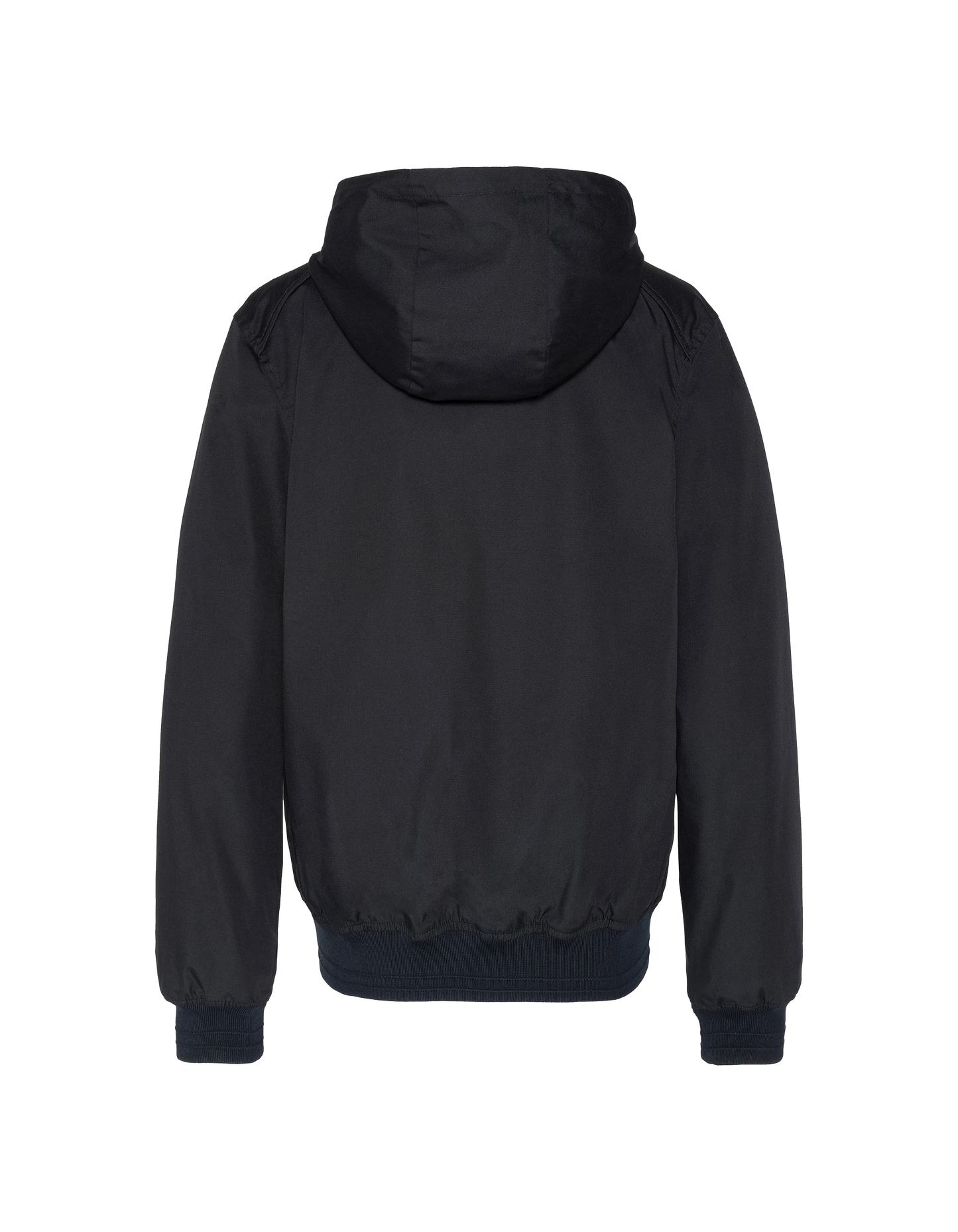 Navy blue urban jacket with water-repellent hood