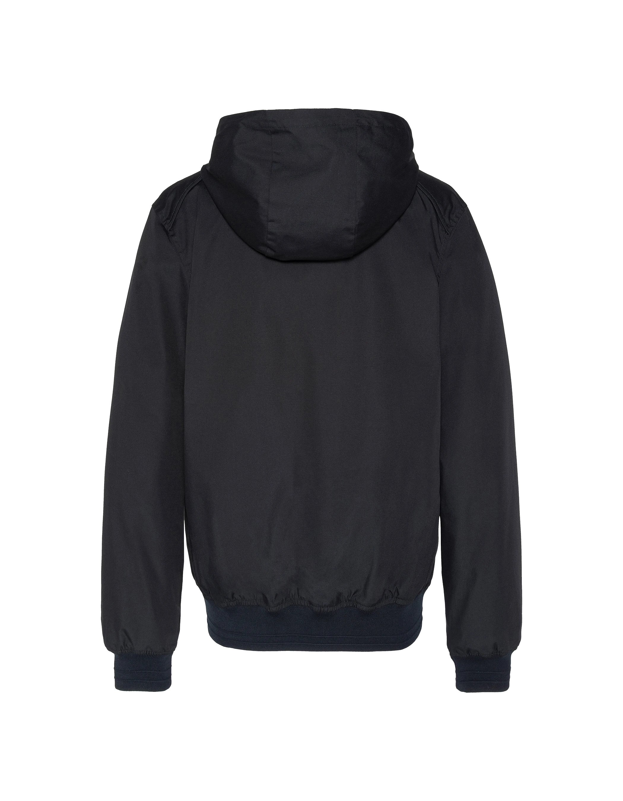 Navy blue urban jacket with water-repellent hood-2