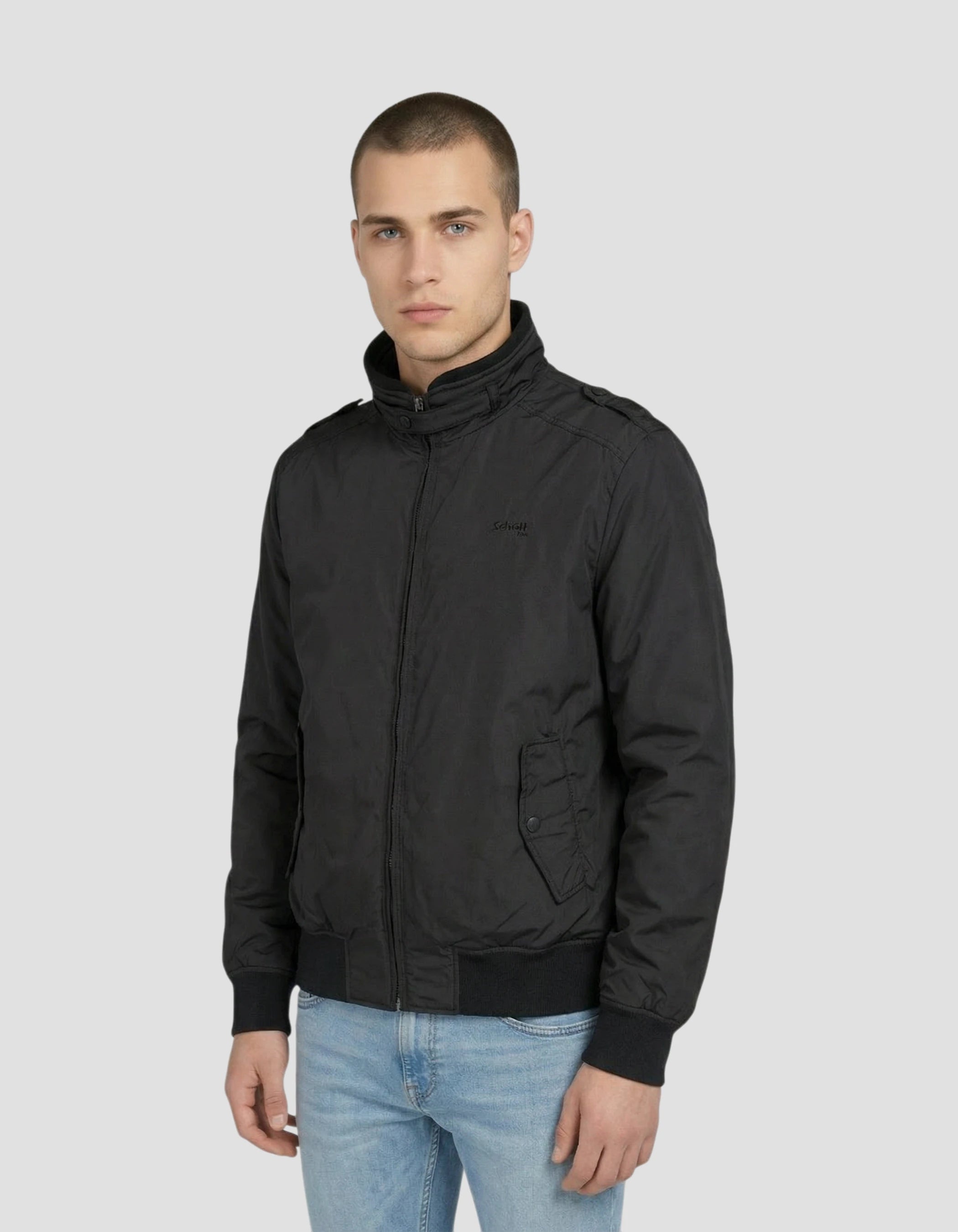 Black casual jacket-3