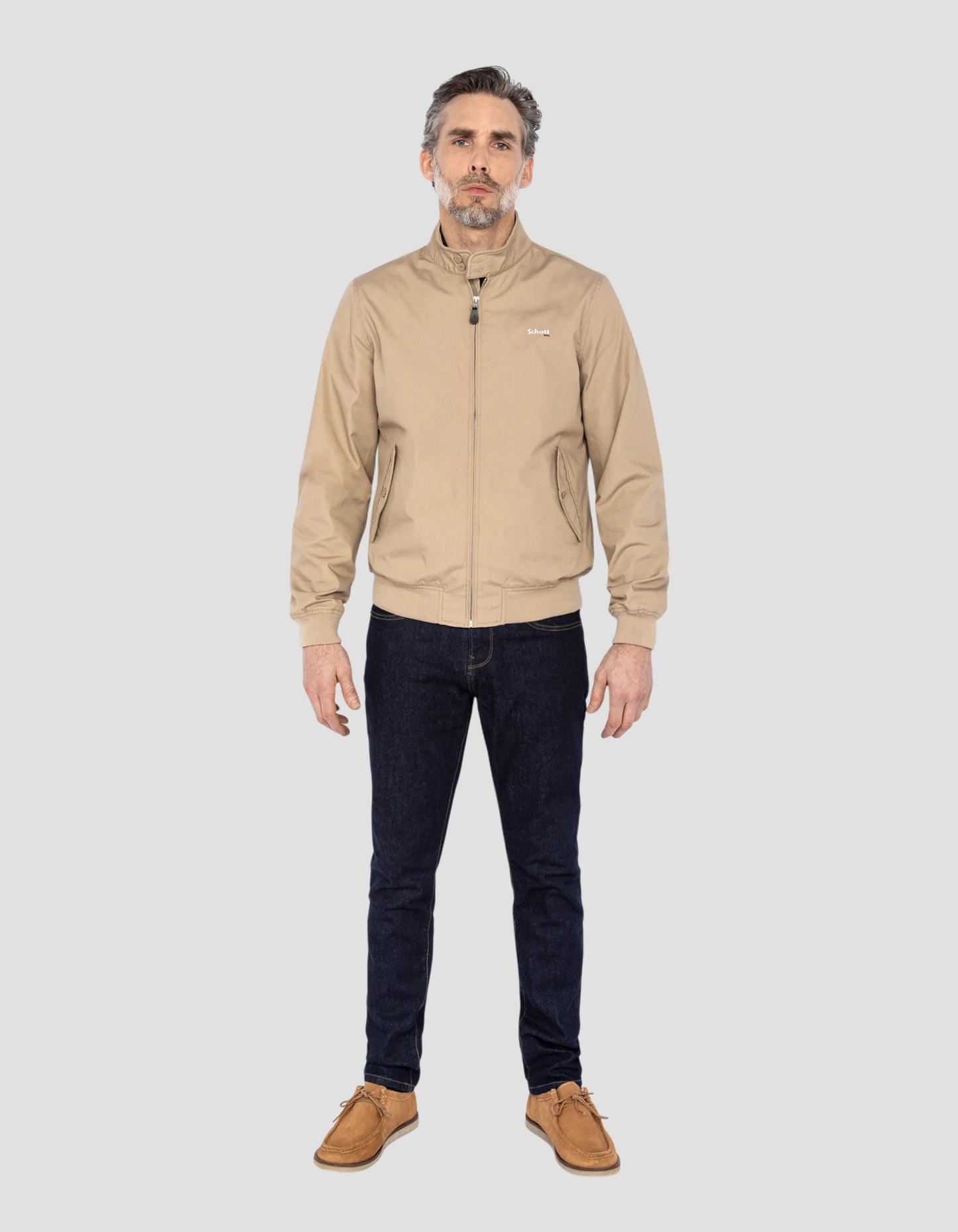 Light Beige Stardust jacket - Cabl1220 | Schott NYC® Light Beige Stardust jacket - Cabl1220 | Schott NYC®