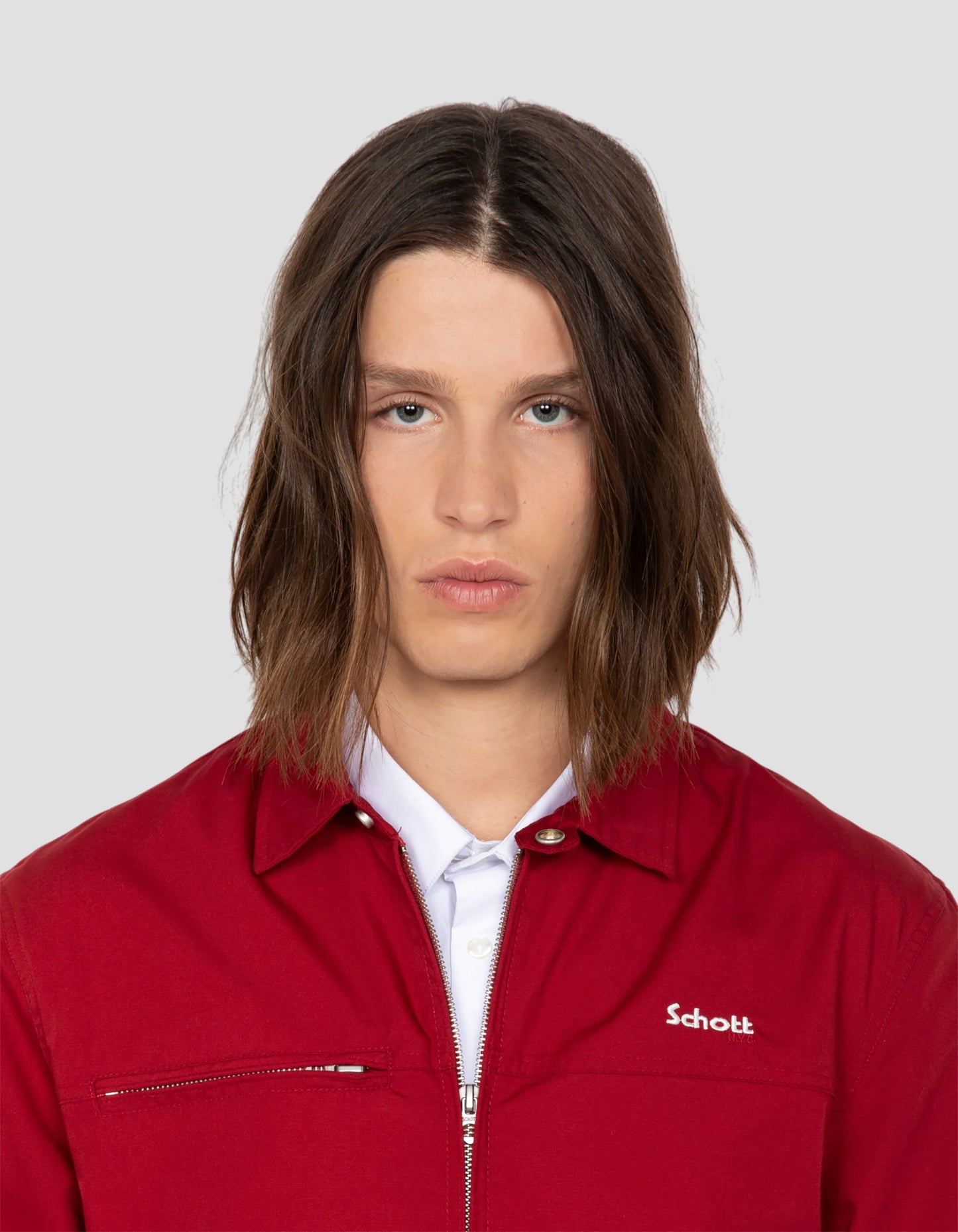 Giacca casual rosso scuro