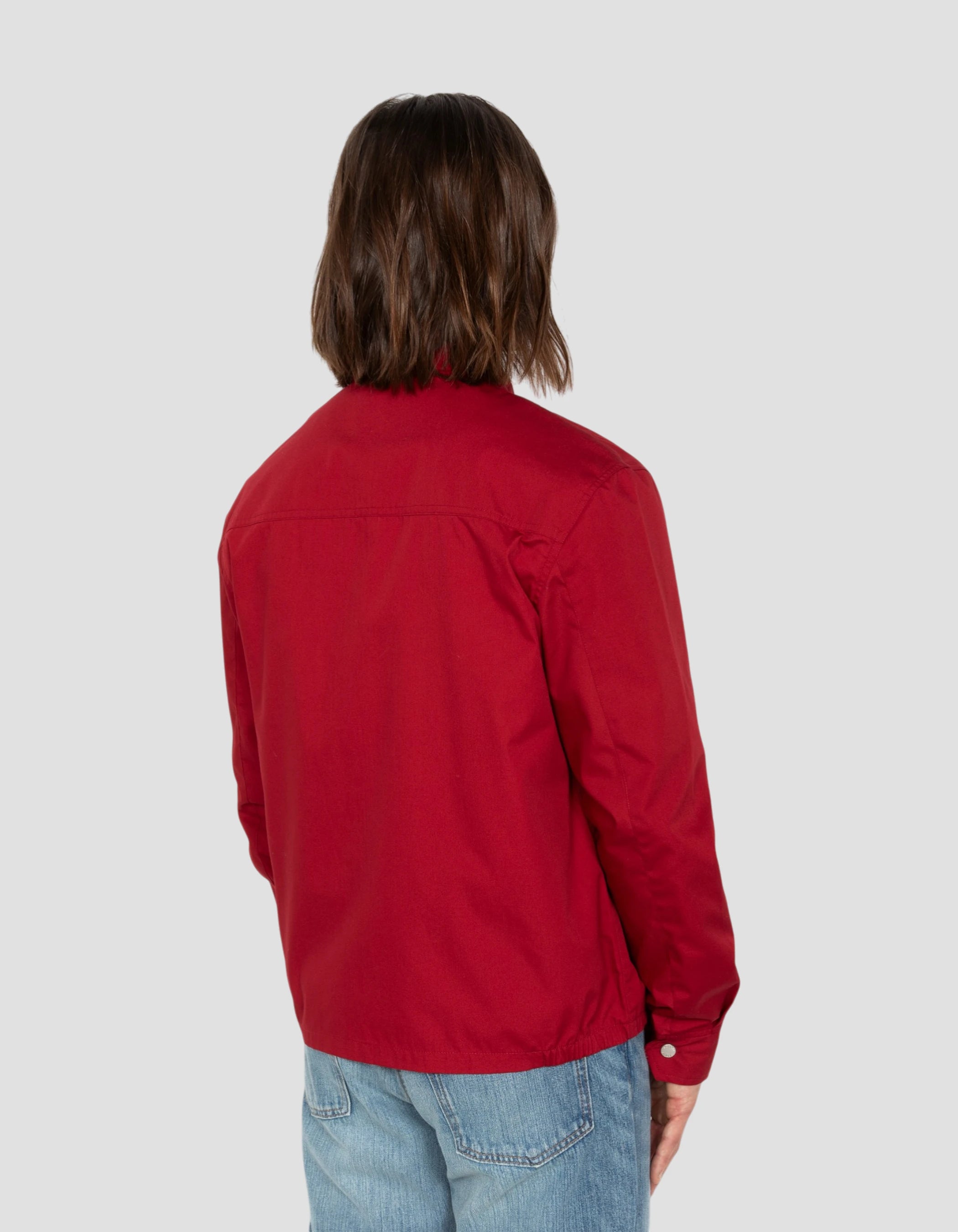 Giacca casual rosso scuro-6