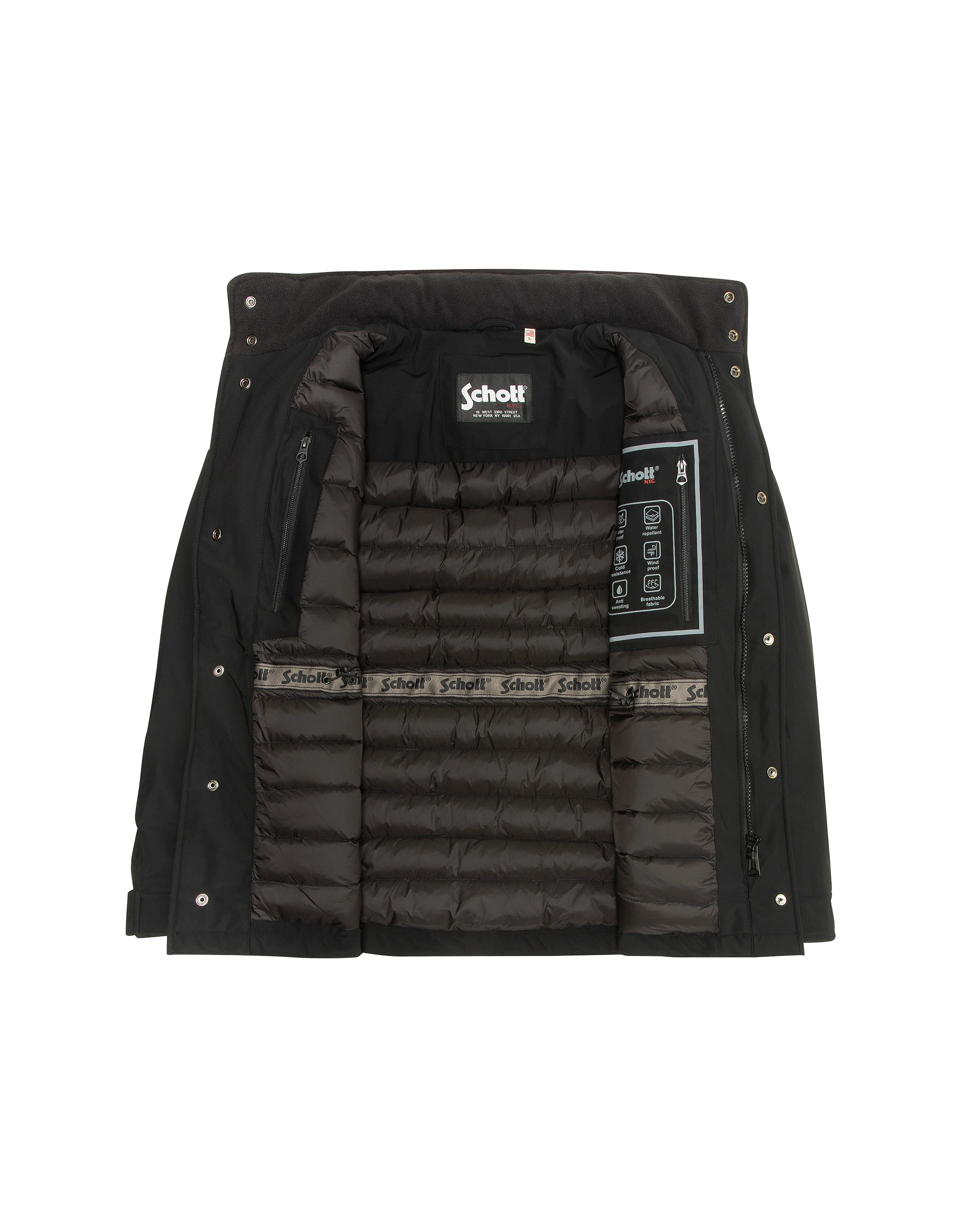 Multipoche nere con cappuccio-6