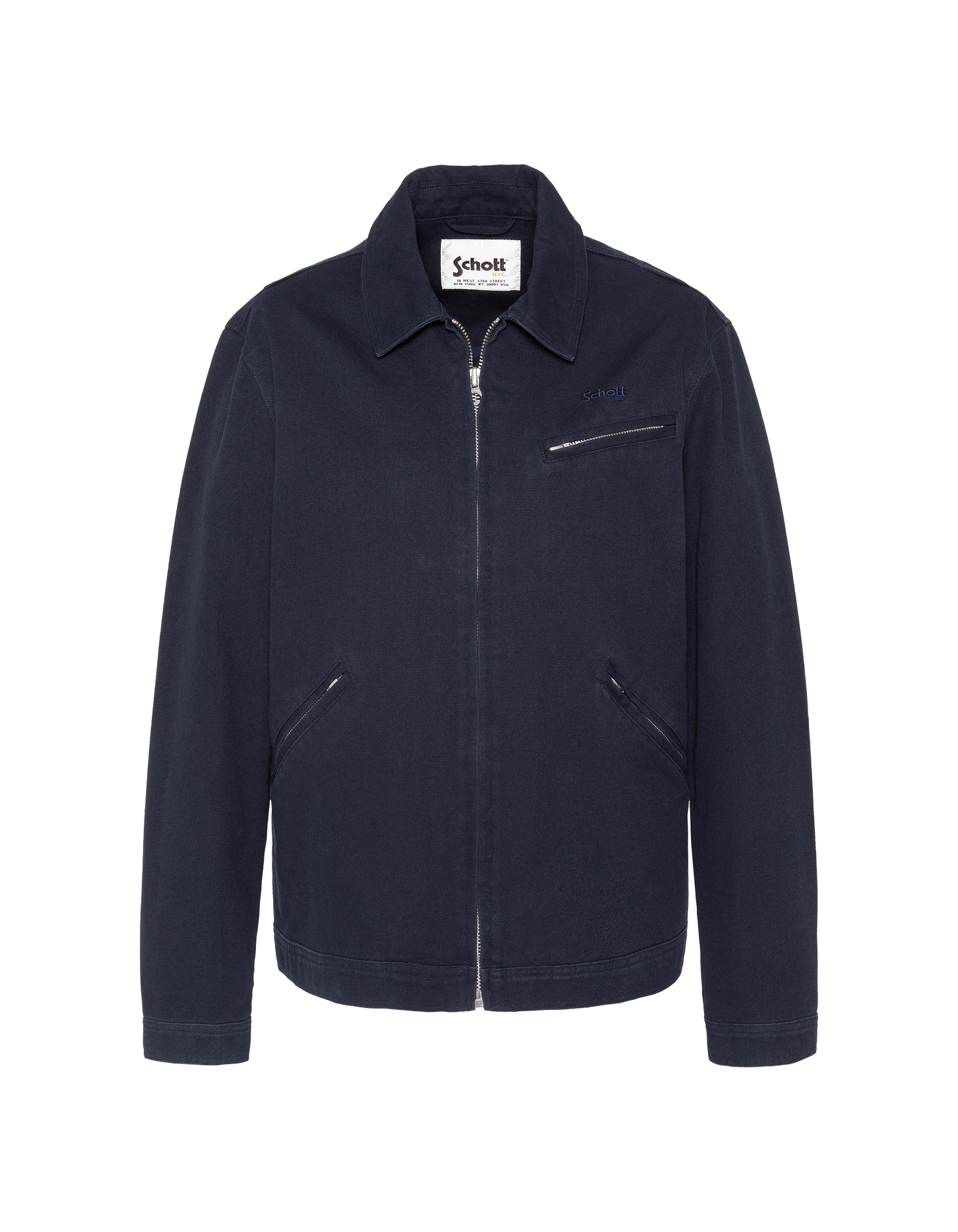 Blouson worker canvas bleu marine