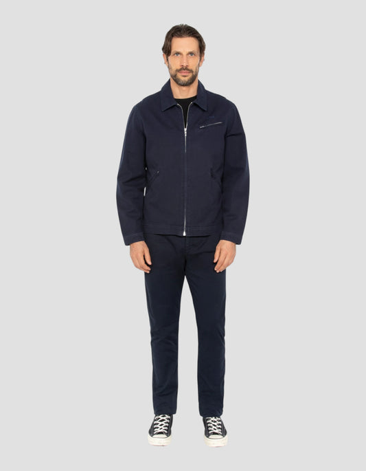 Blouson worker canvas bleu marine