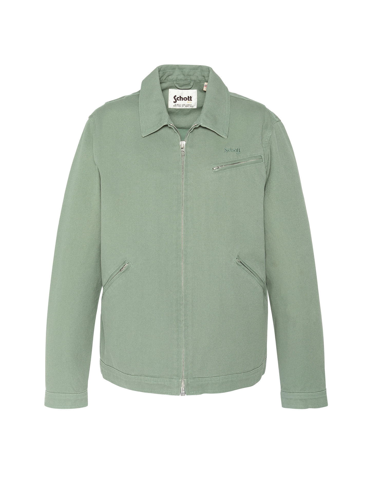Blouson worker canvas vert
