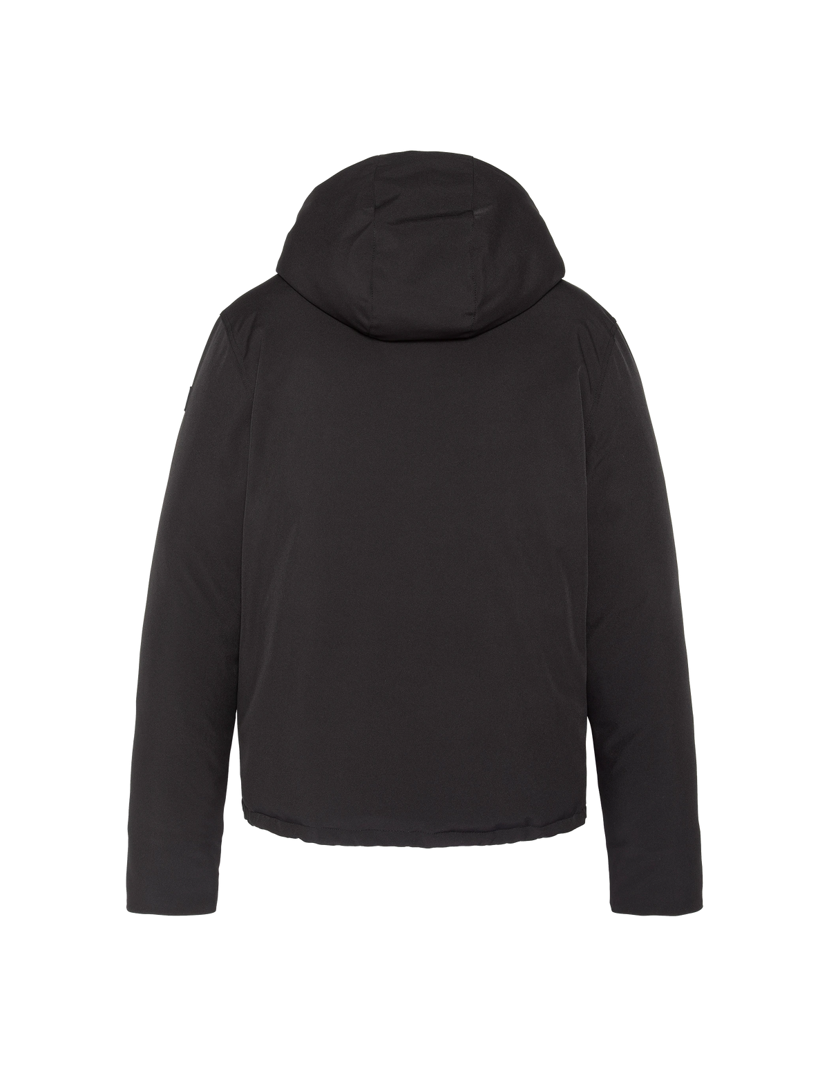 Parka technique noire à capuche