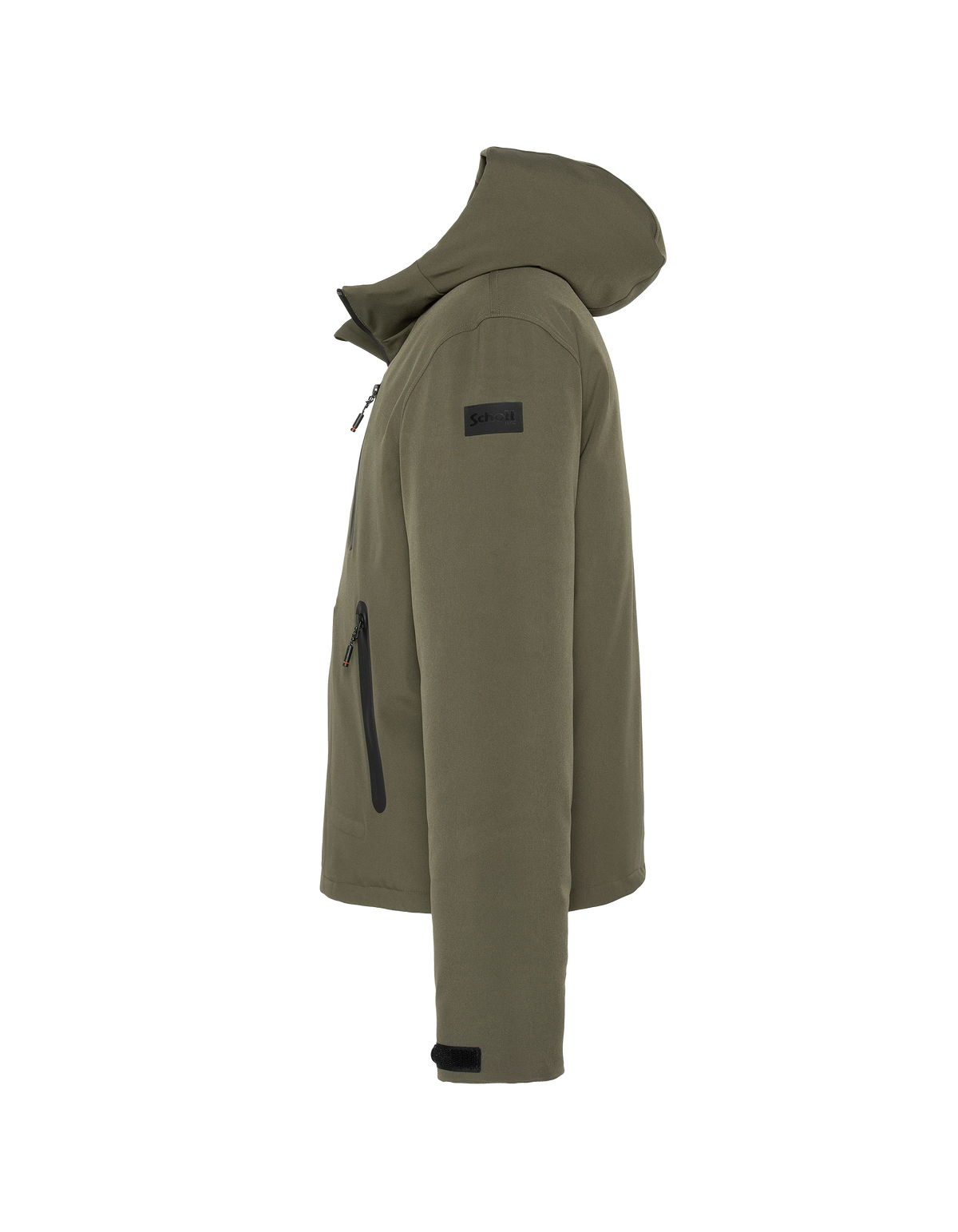 Parka technique kaki à capuche-9