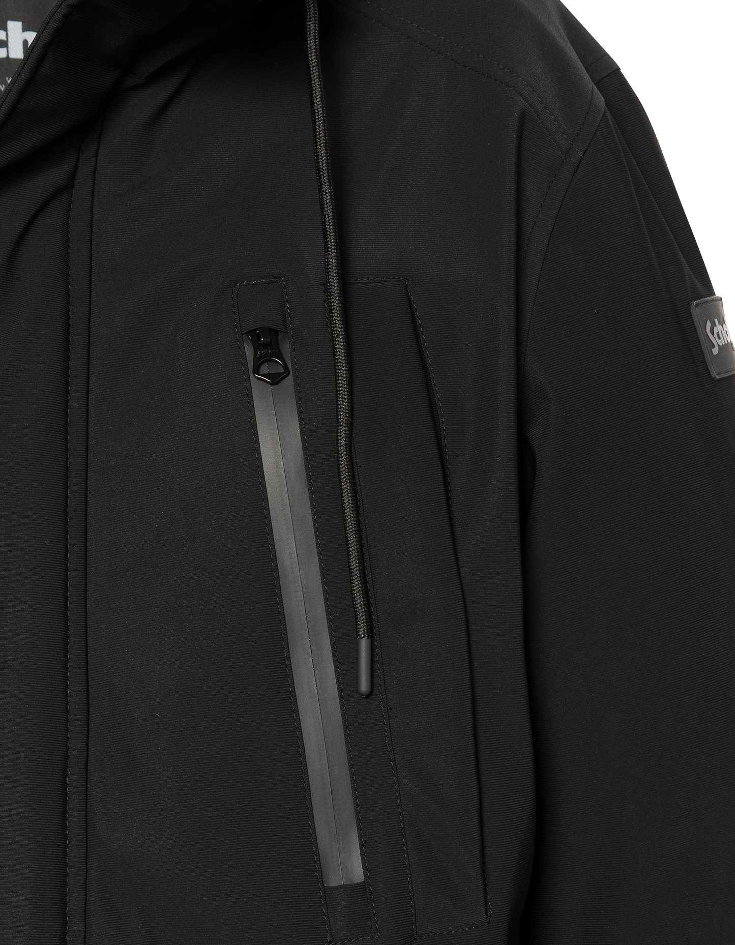 Multipoche nere con cappuccio