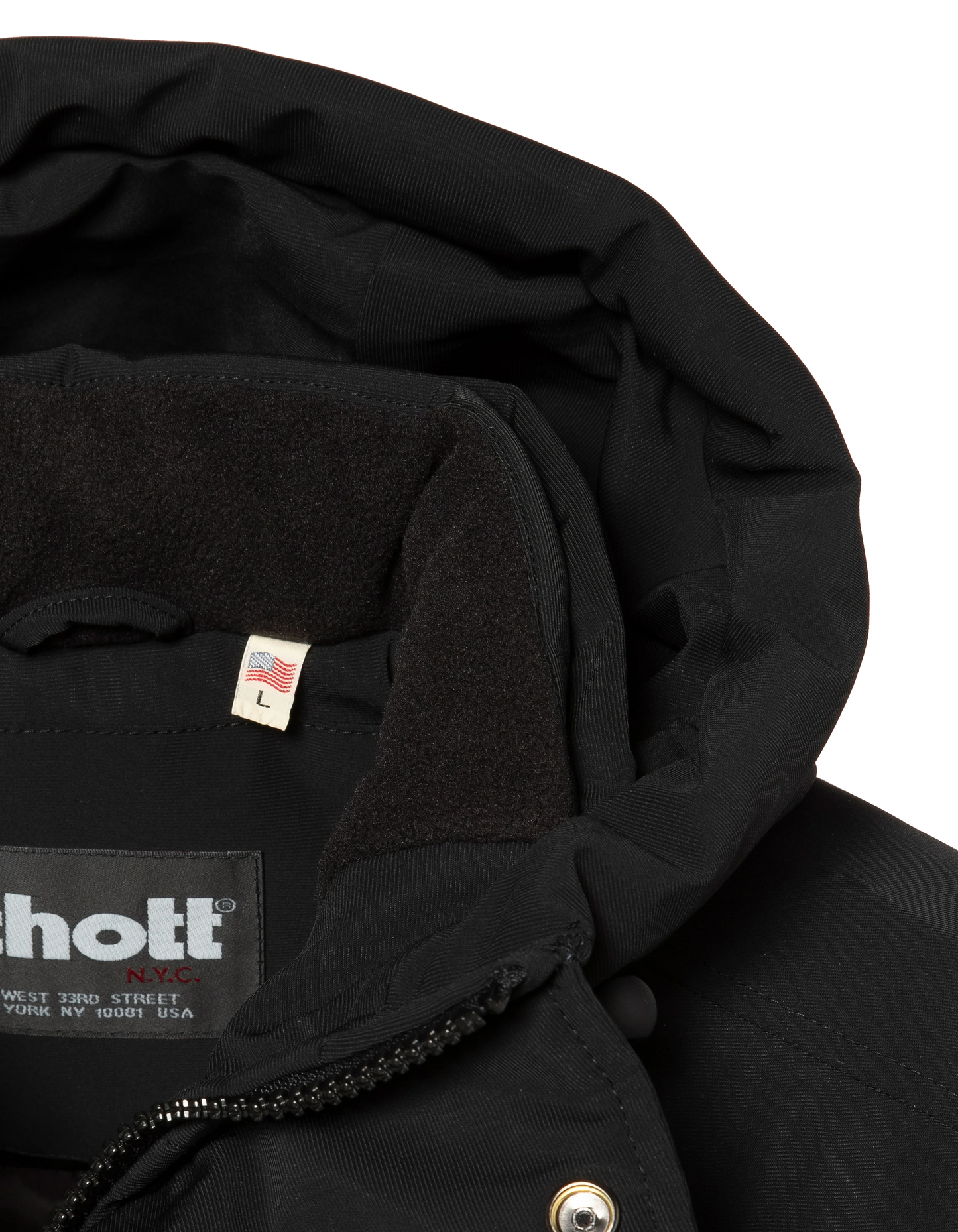 Multipoche nere con cappuccio