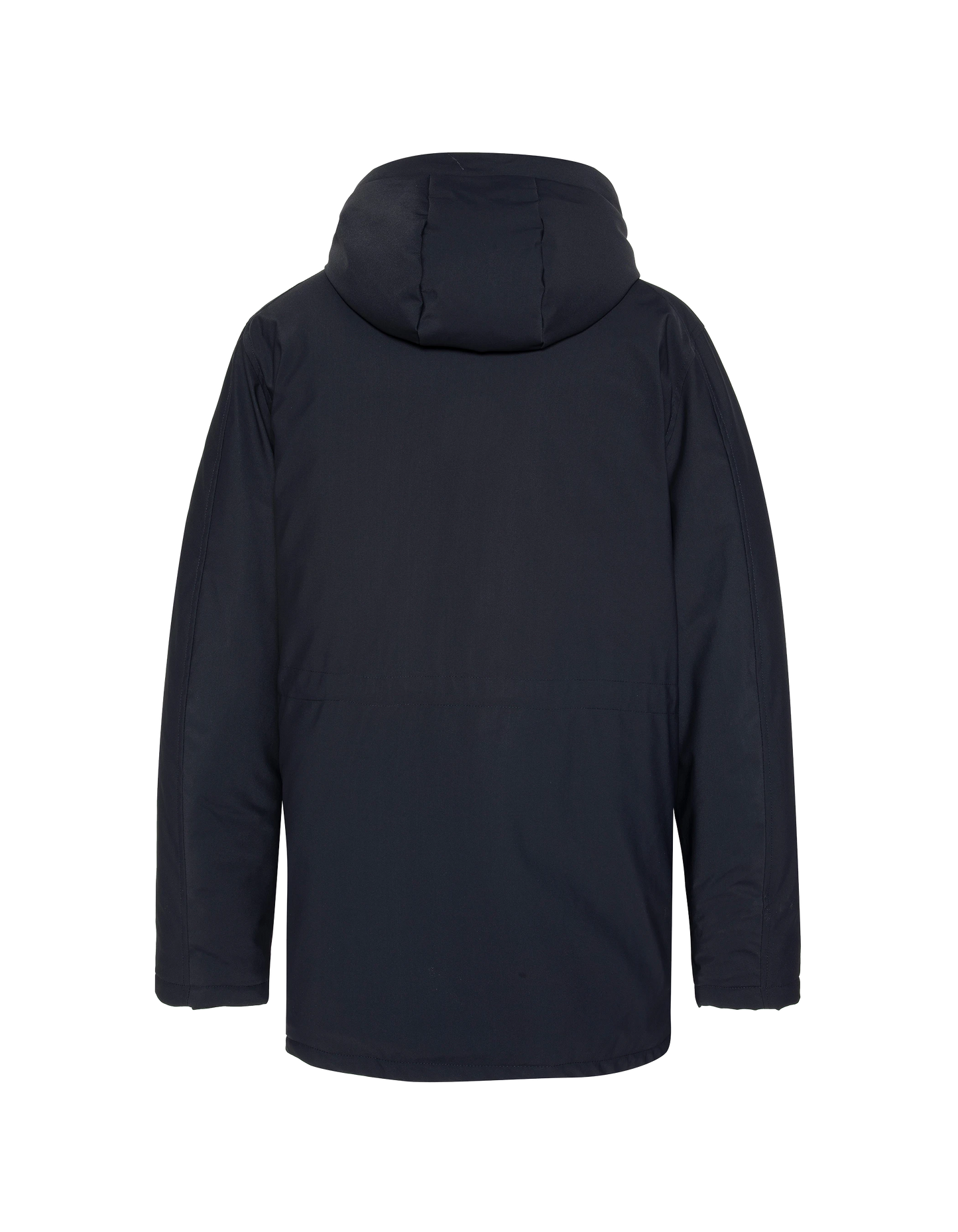 Navy Parka Multipoches con felpa con cappuccio