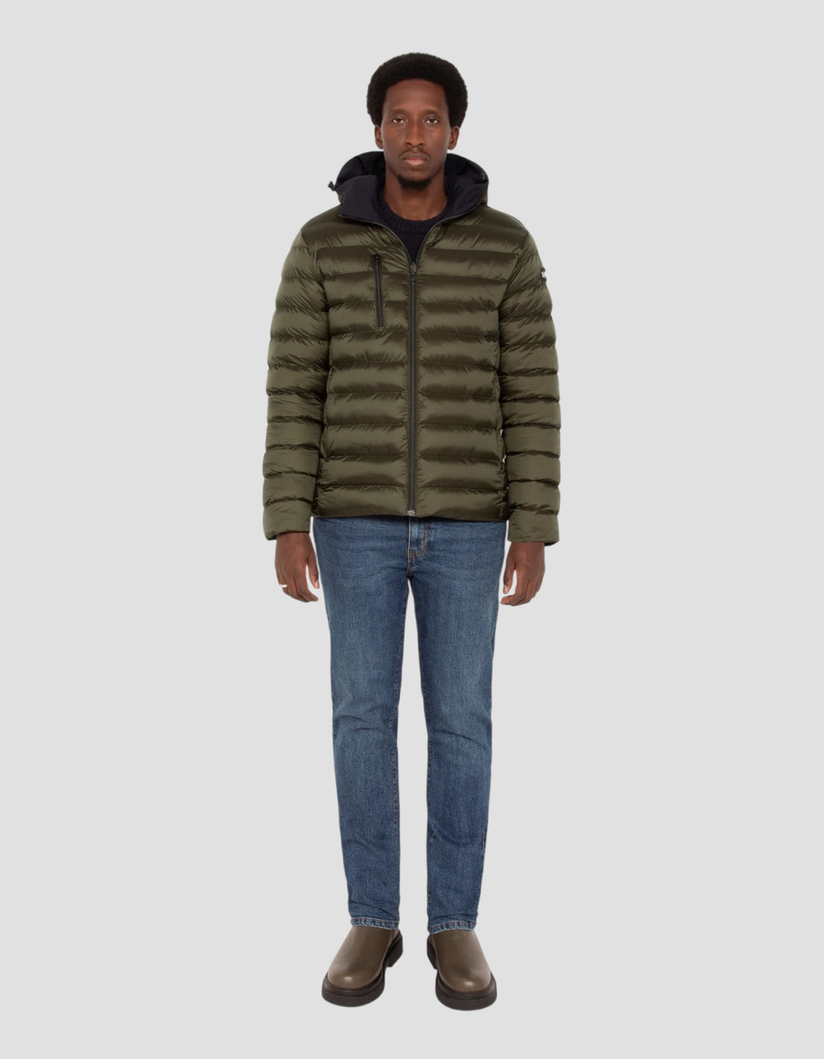 Blouson/doudoune technique réversible marine et kaki