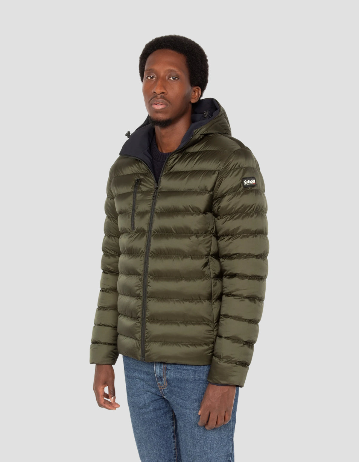 Blouson/doudoune technique réversible marine et kaki