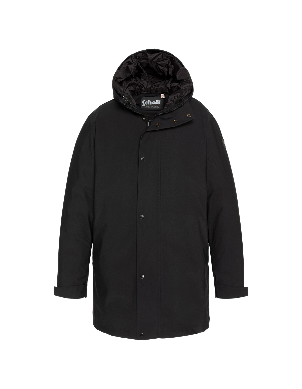 Parka technique à capuche 3 en 1 noire-2