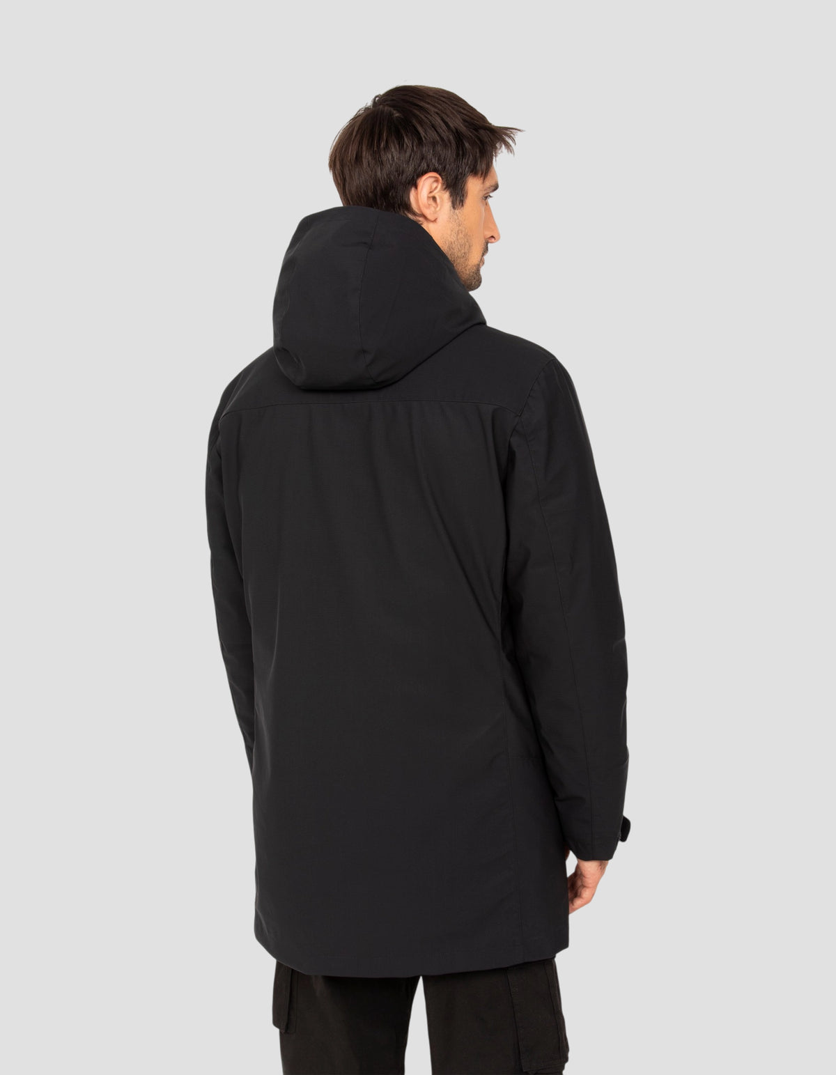 Parka technique à capuche 3 en 1 noire-8