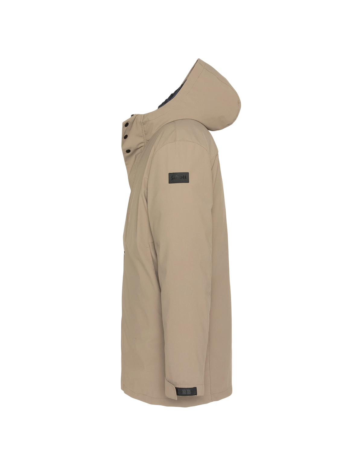 Technischer 3-in-1-Parka mit Kapuze in Dunkelbeige und Marineblau-11