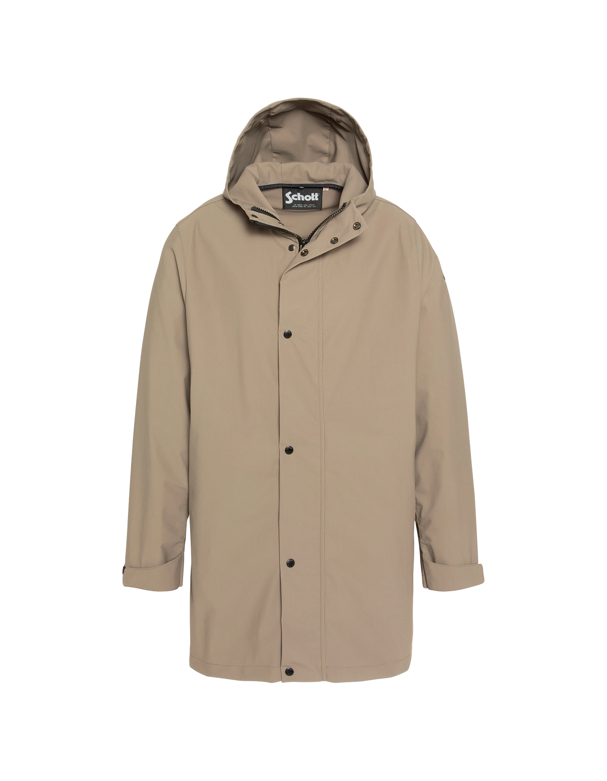 Technischer 3-in-1-Parka mit Kapuze in Dunkelbeige und Marineblau-5