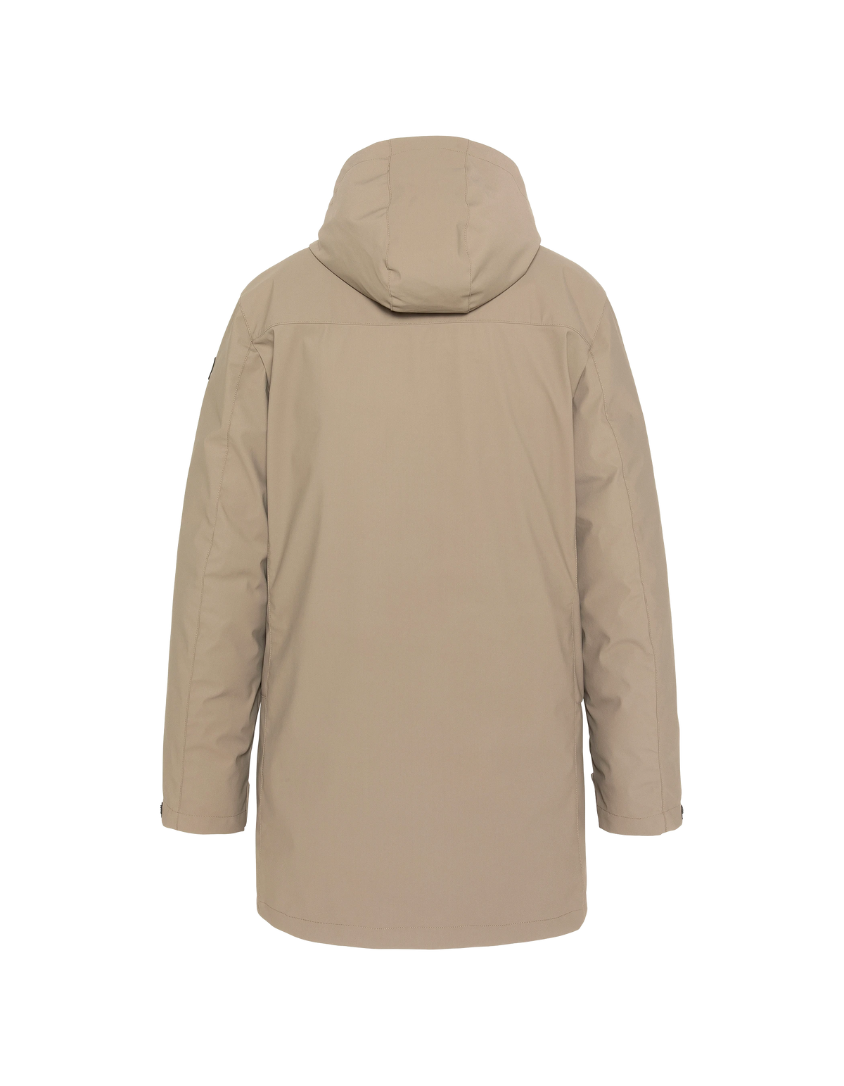 Technischer 3-in-1-Parka mit Kapuze in Dunkelbeige und Marineblau