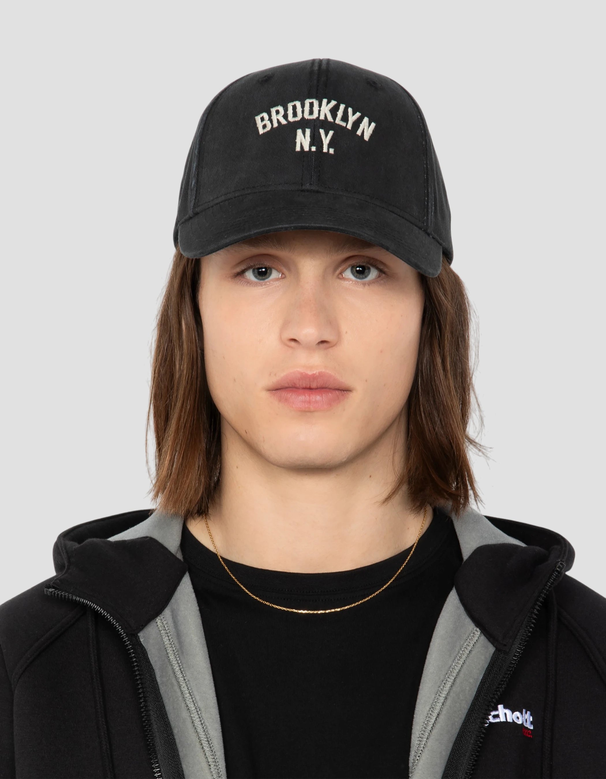 Casquette city district noir délavé-1