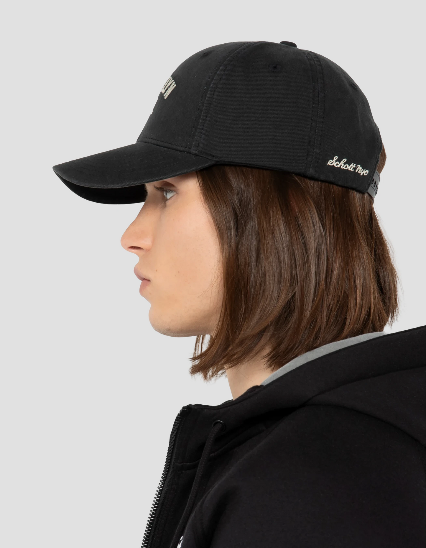 Casquette city district noir délavé