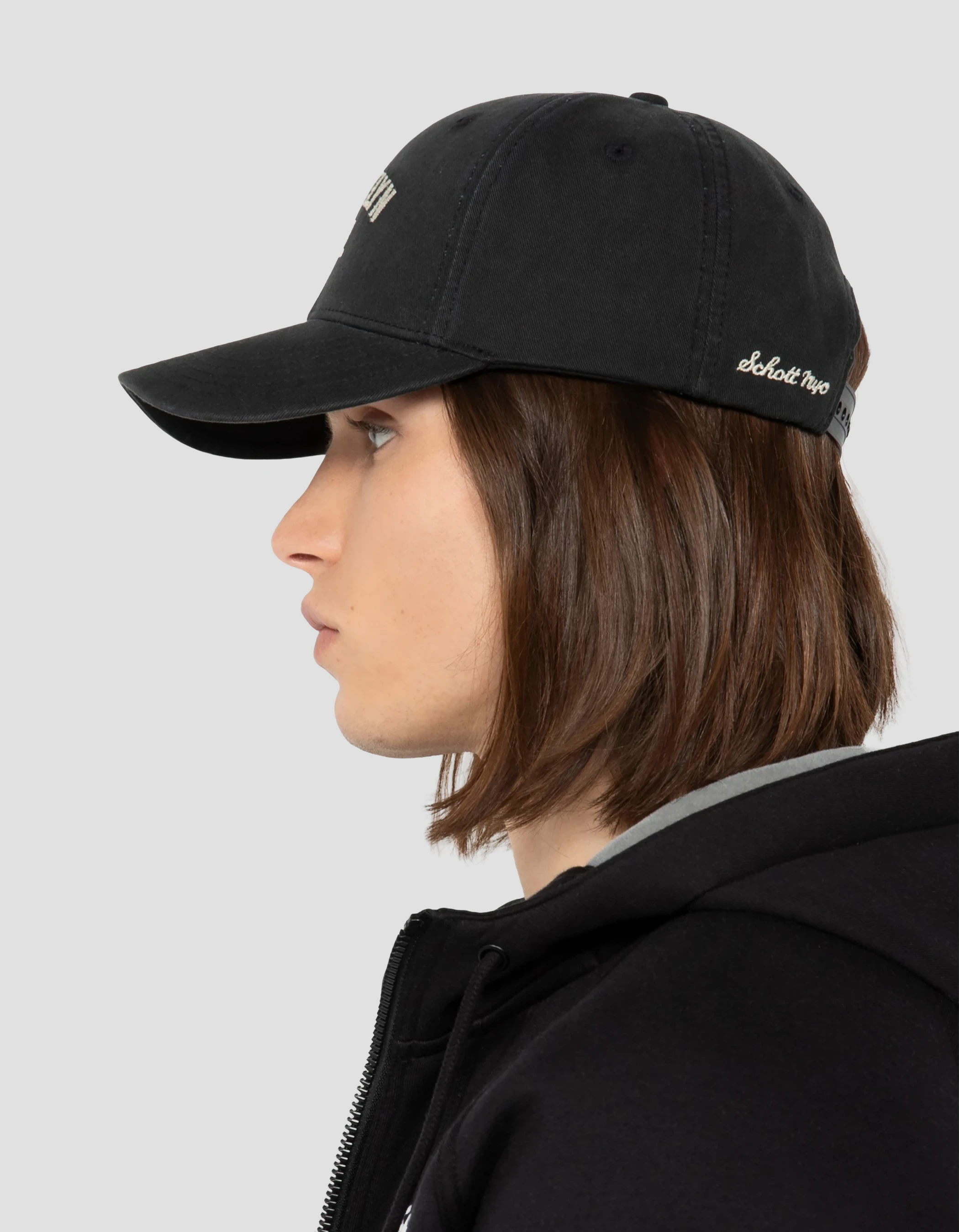 Casquette city district noir délavé-3