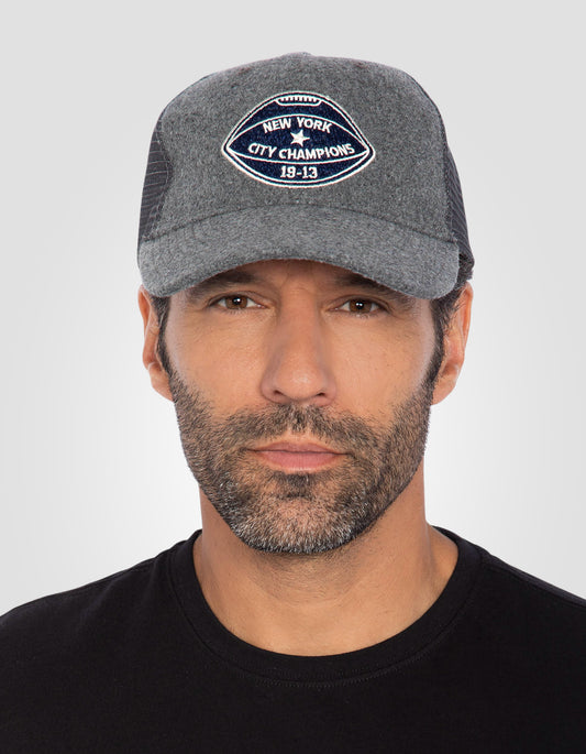 Casquette varsity gris clair