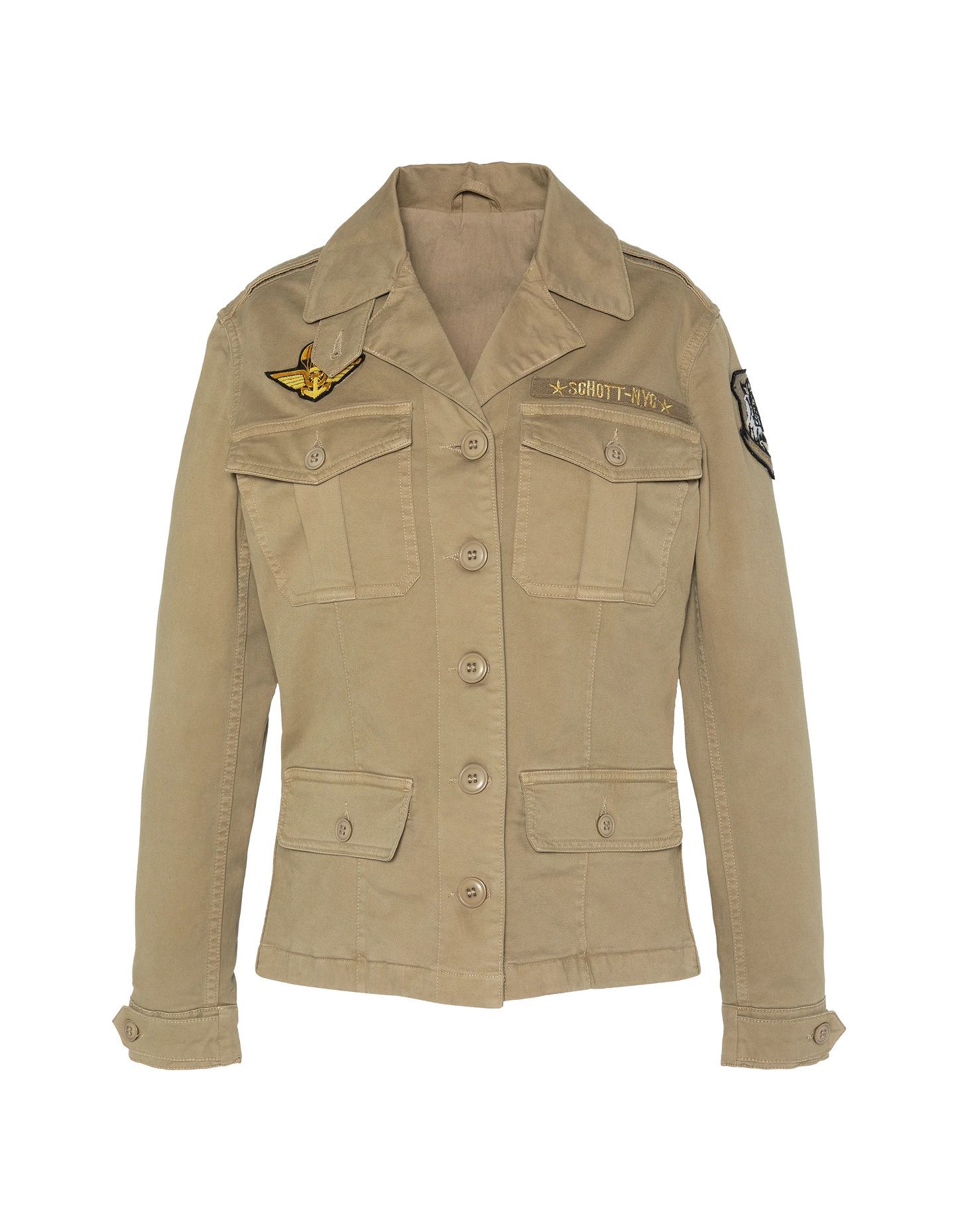 Veste army surteint kaki clair