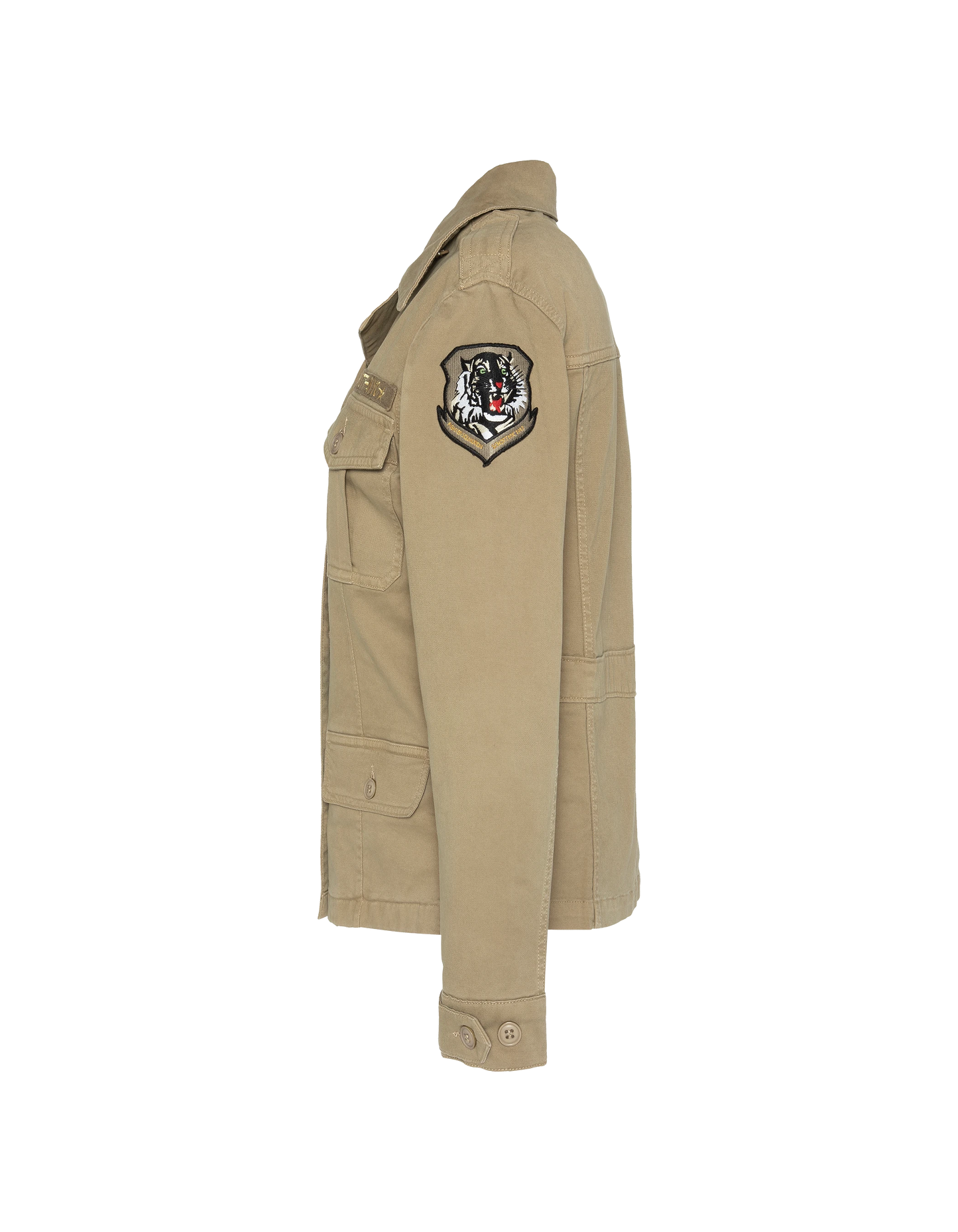 Veste army surteint kaki clair