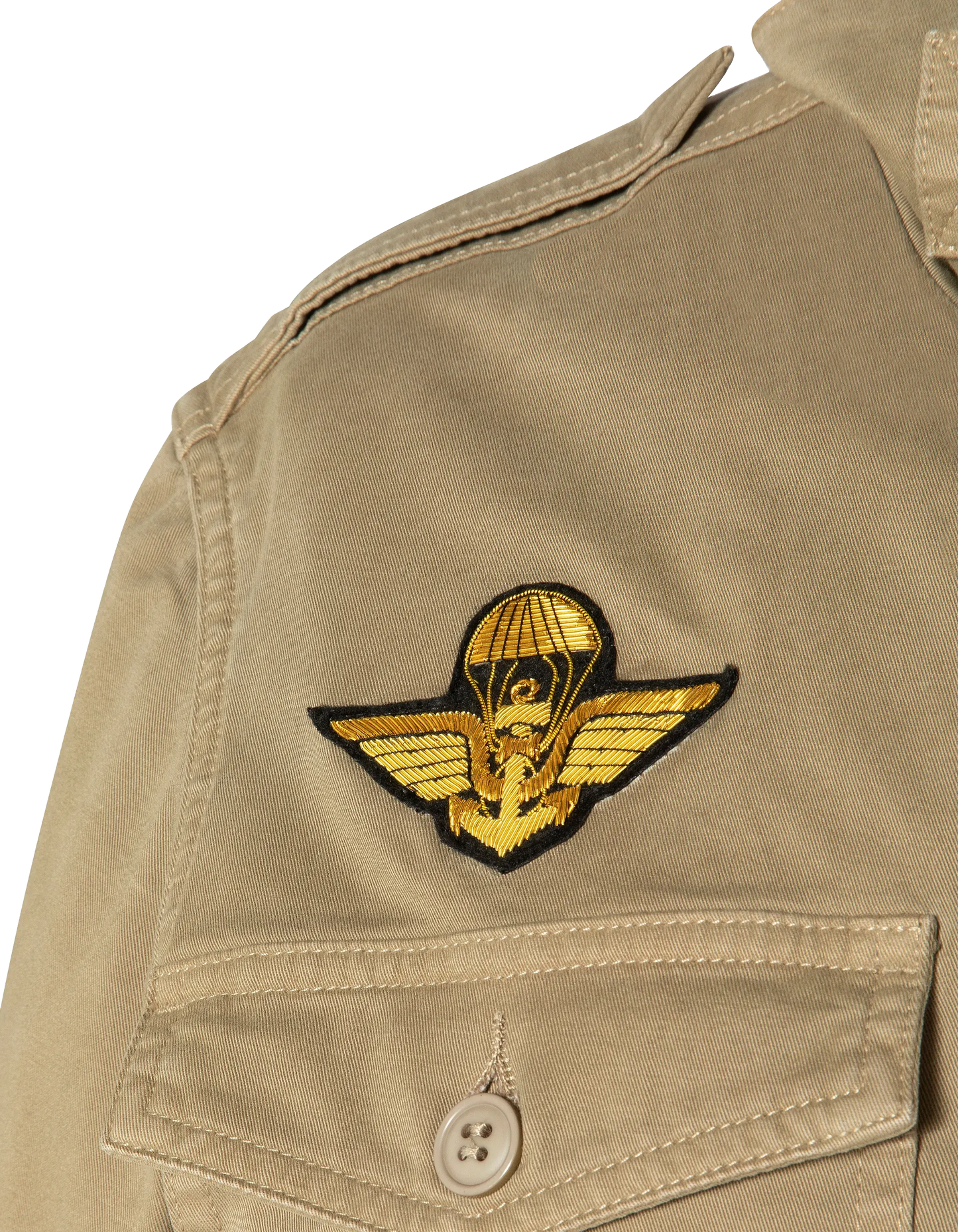 Veste army surteint kaki clair