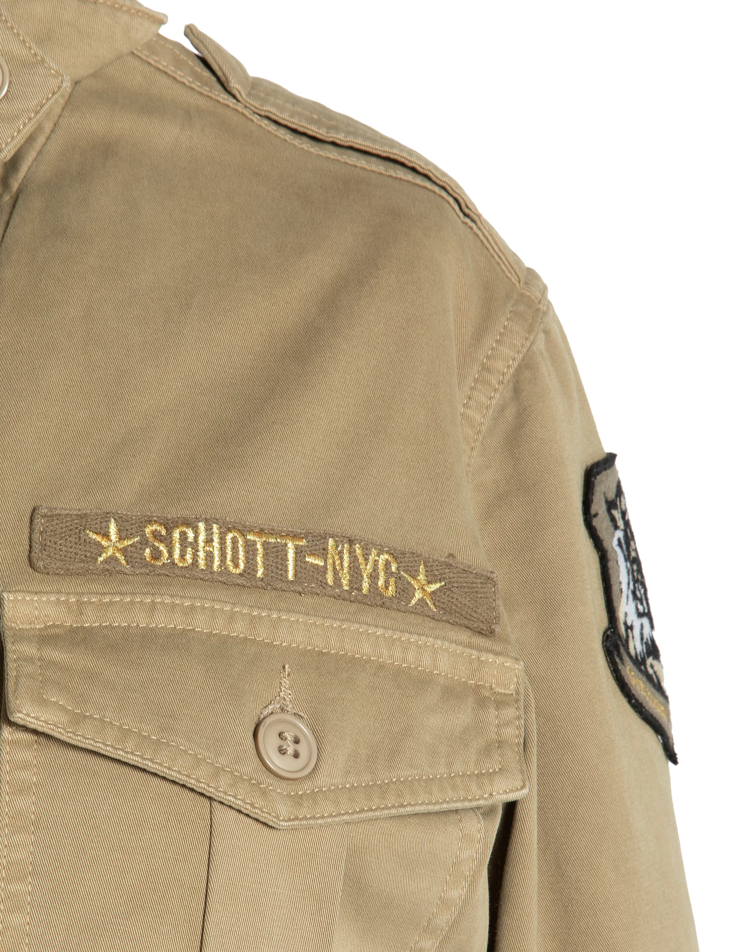 Veste army surteint kaki clair