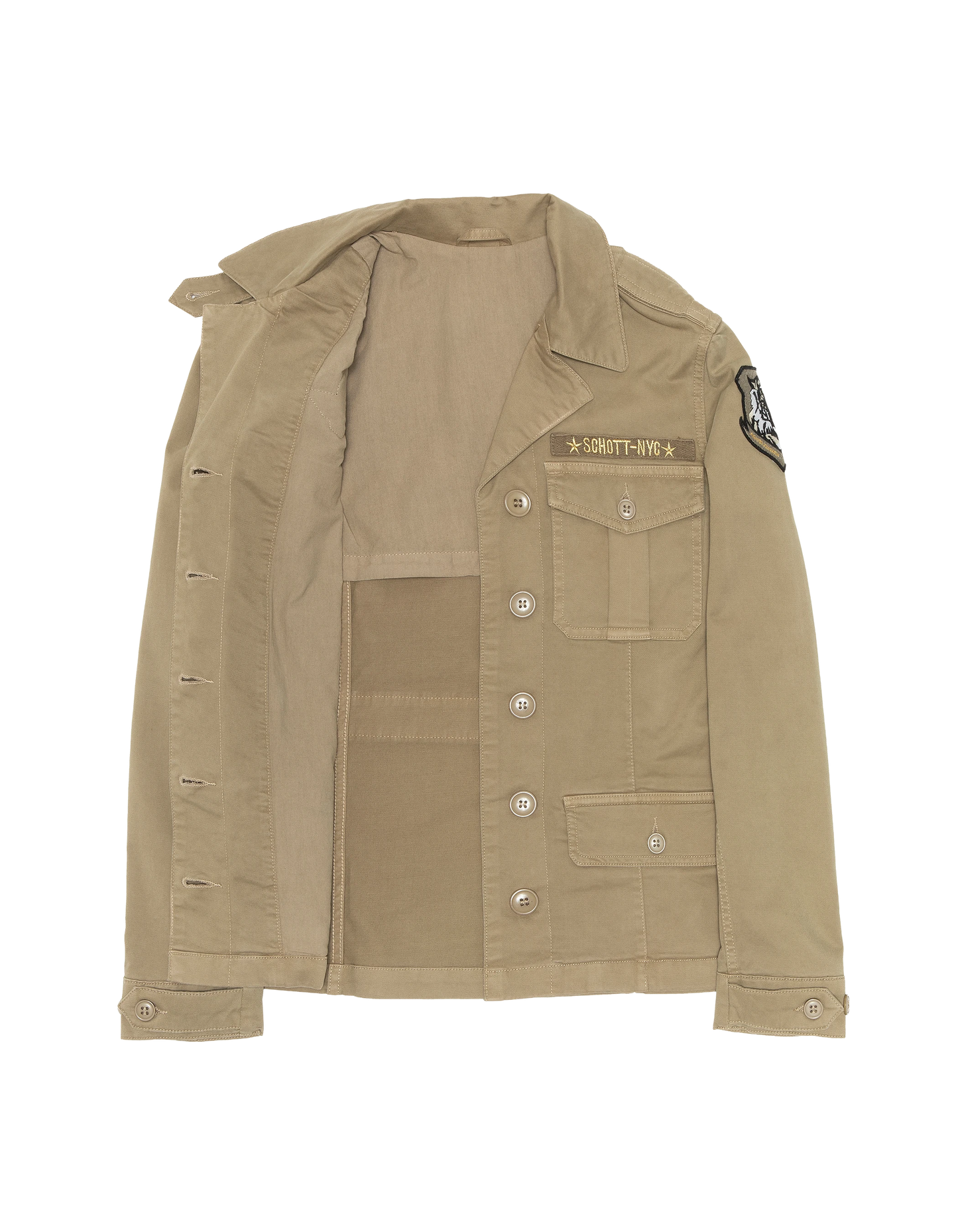 Veste army surteint kaki clair