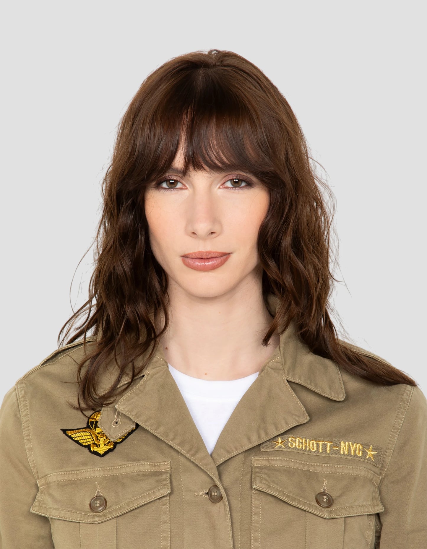 Veste army surteint kaki clair