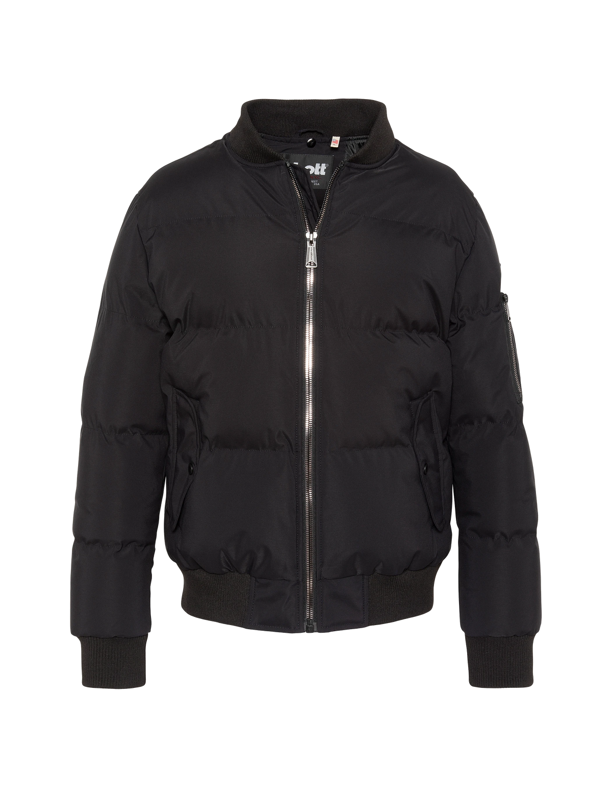 Blouson à capuche noir en moletton