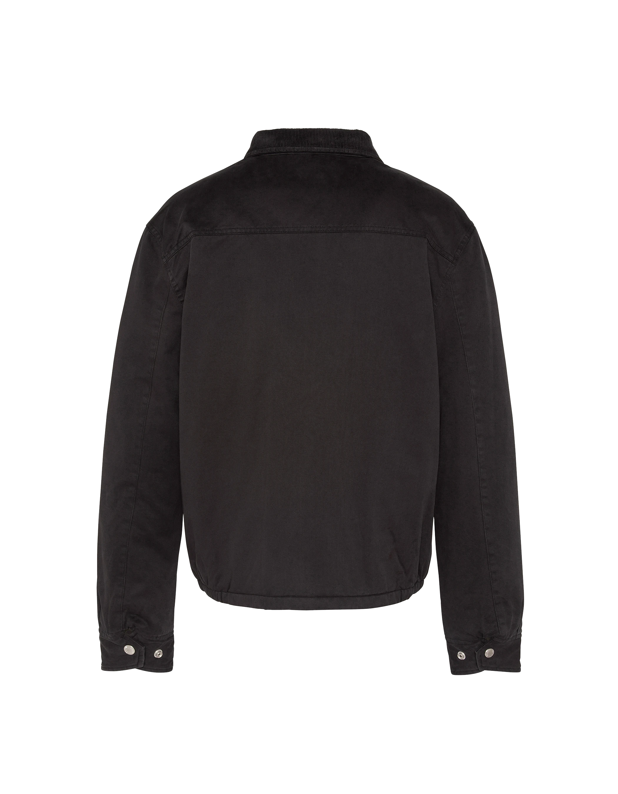 Blouson Noir Arbeiter en coton lavé-2