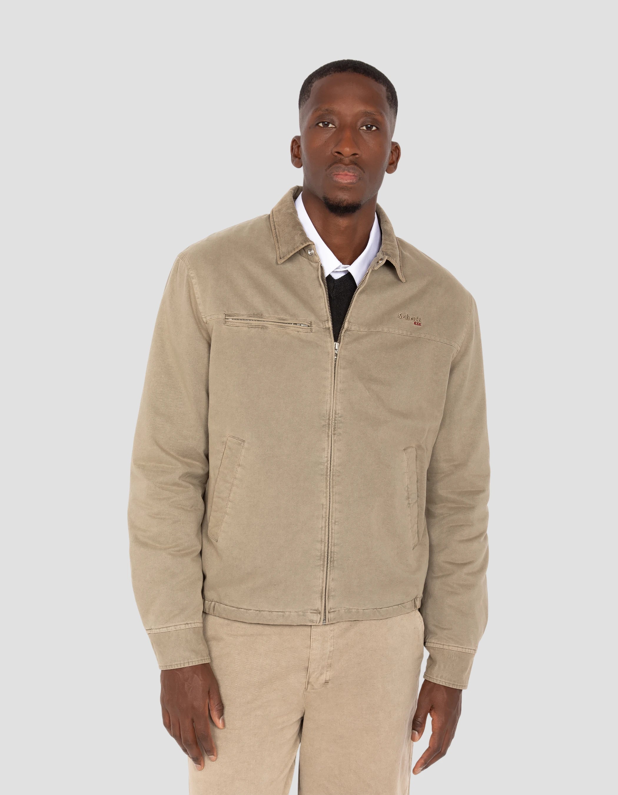 Giacca da lavoro in cotone lavata-4