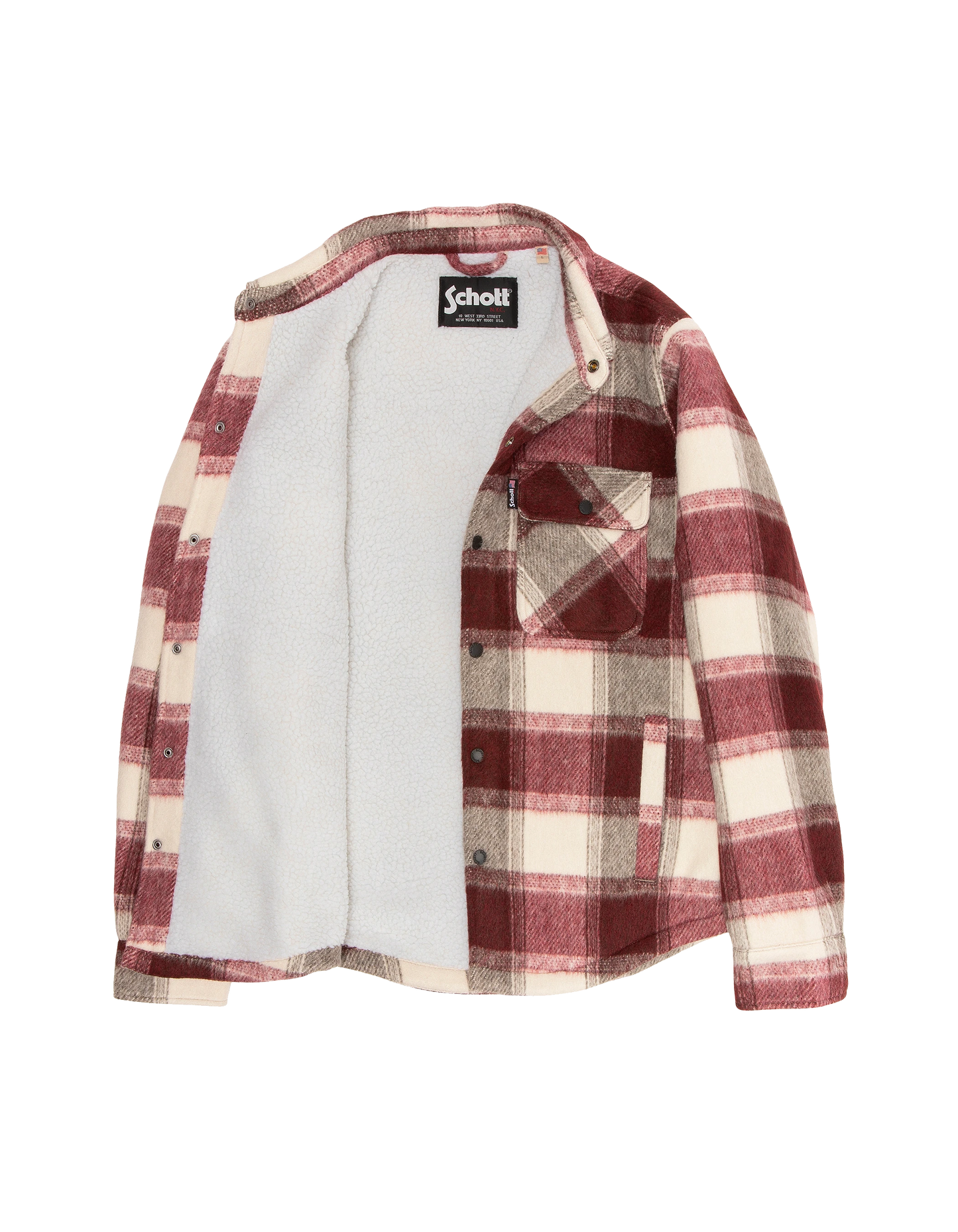 Giacca a controllo rivestita al rivestimento Sherpa