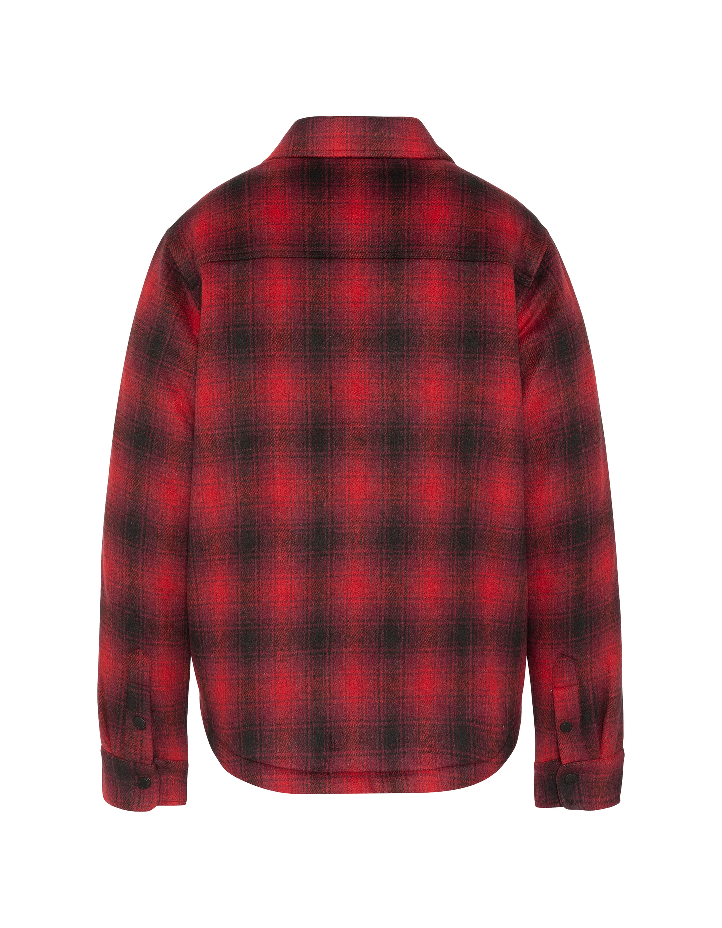 Veste à carreaux rouge doublée sherpa