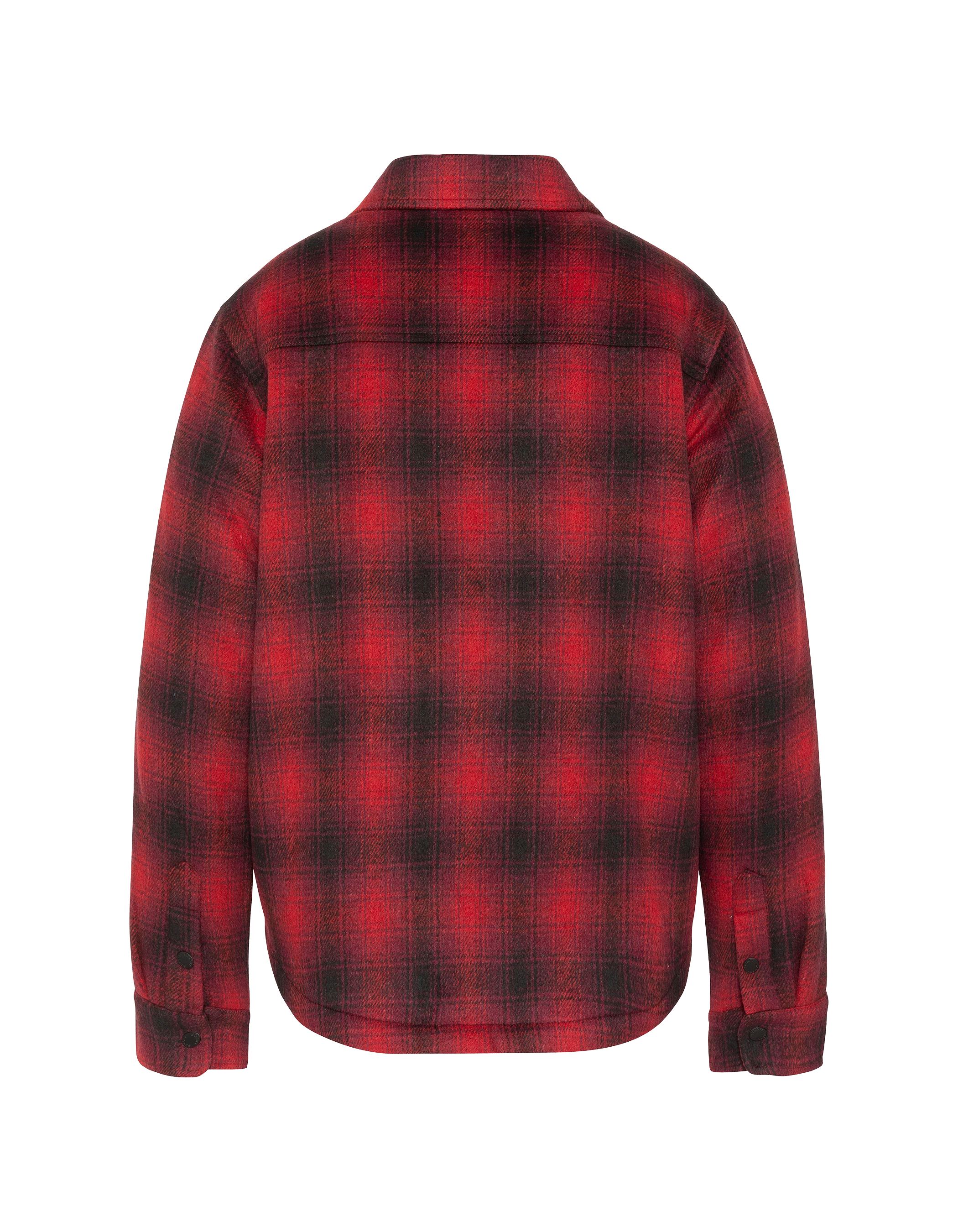 Veste à carreaux rouge doublée sherpa-2