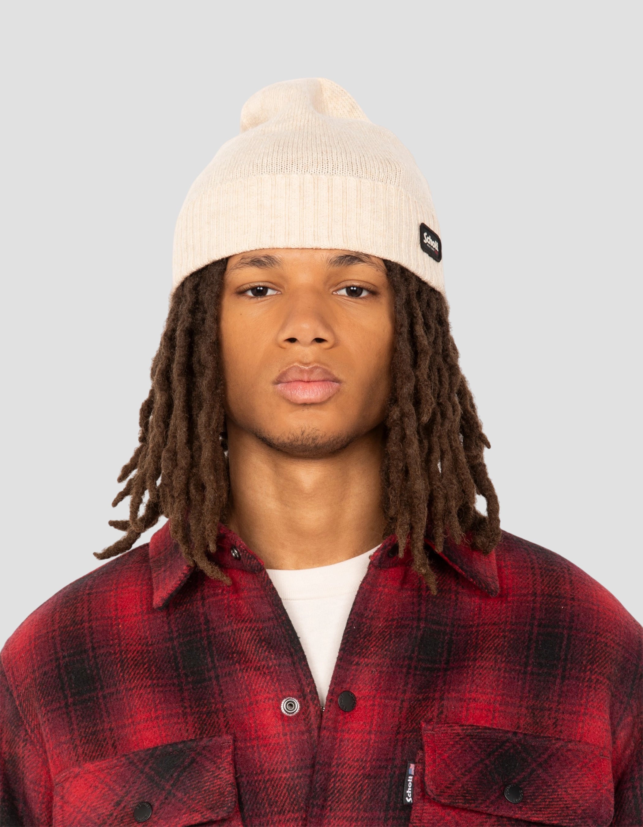 Veste à carreaux rouge doublée sherpa-5