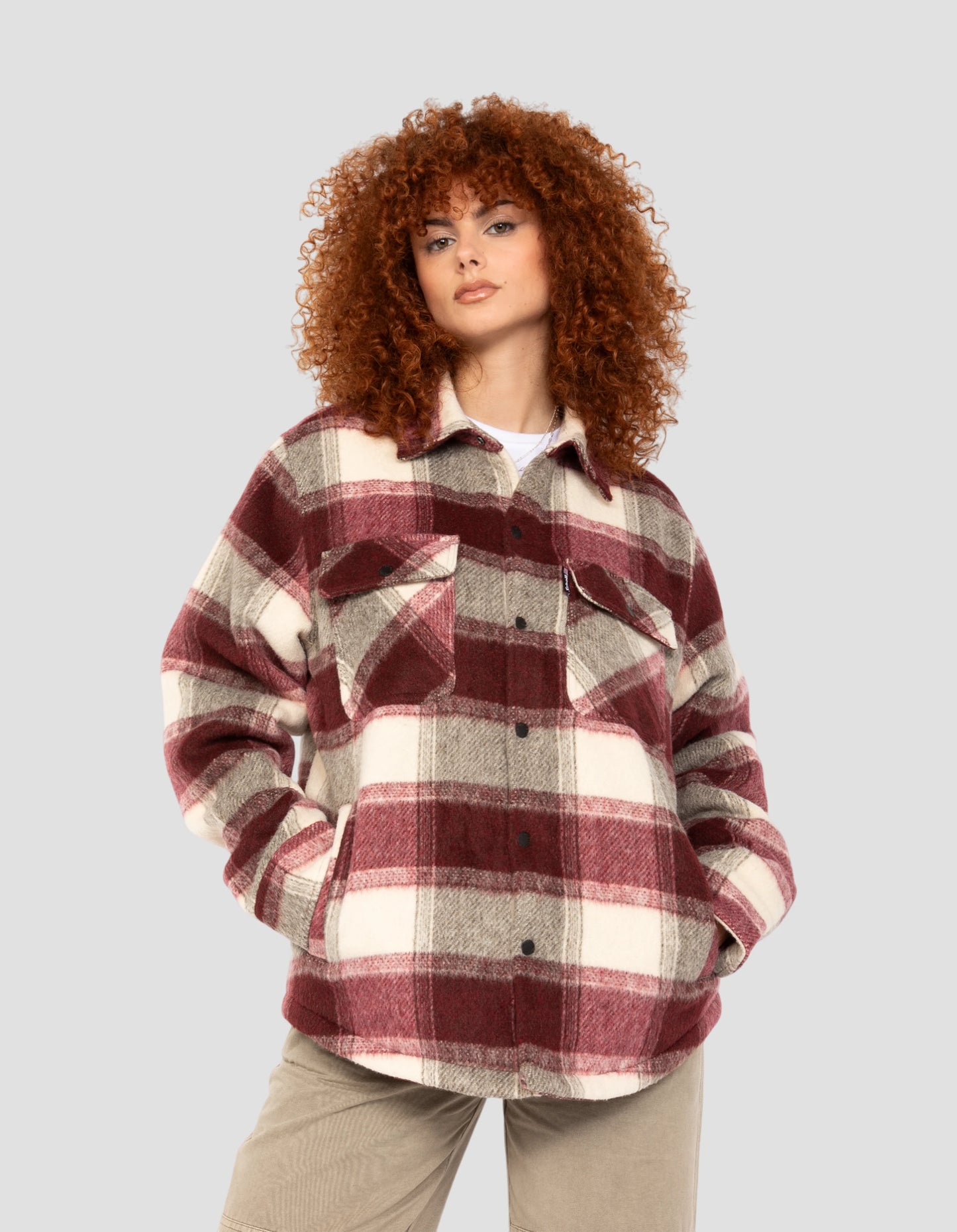 Giacca a controllo rivestita al rivestimento Sherpa