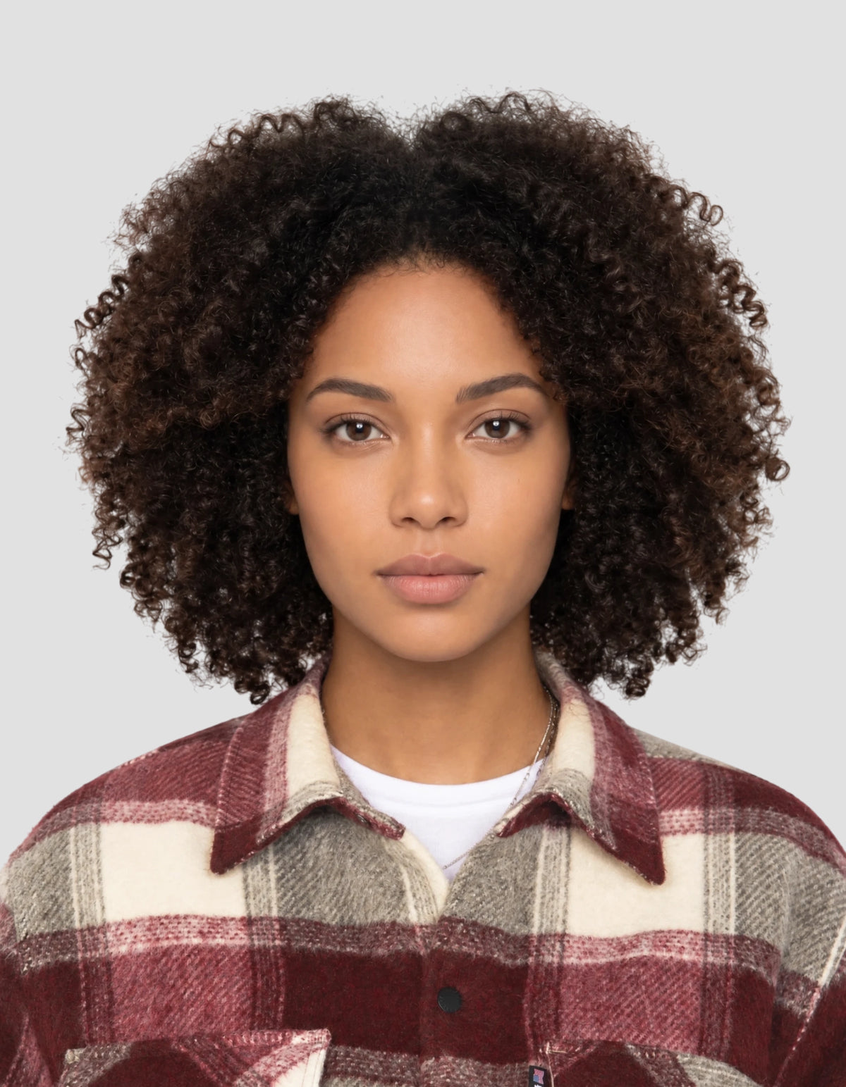 Brown plaid jacket with sherpa lining