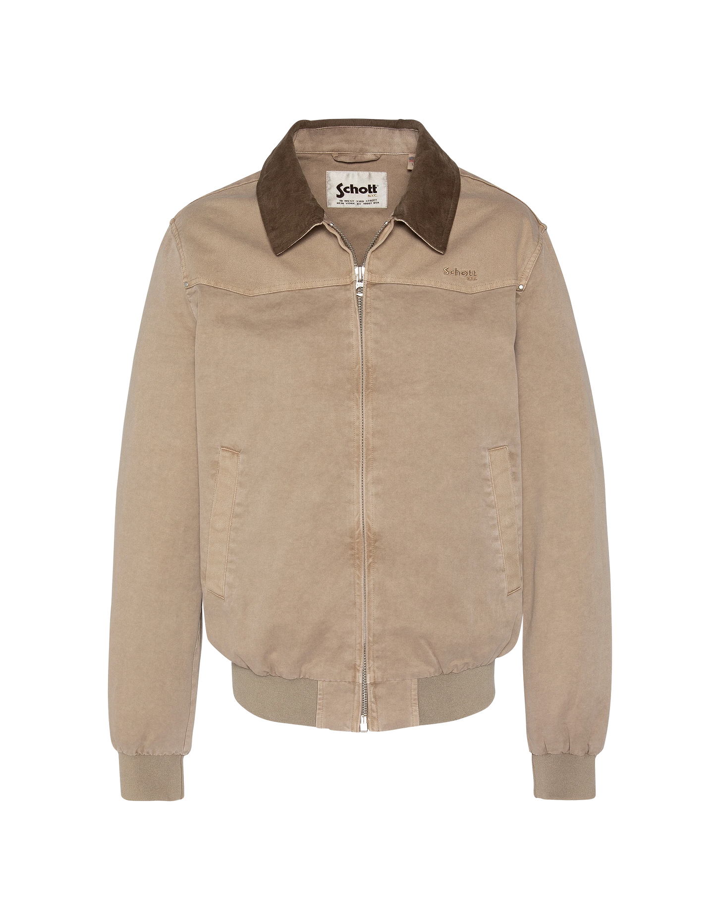 Giacca bimateriale vintage color tortora