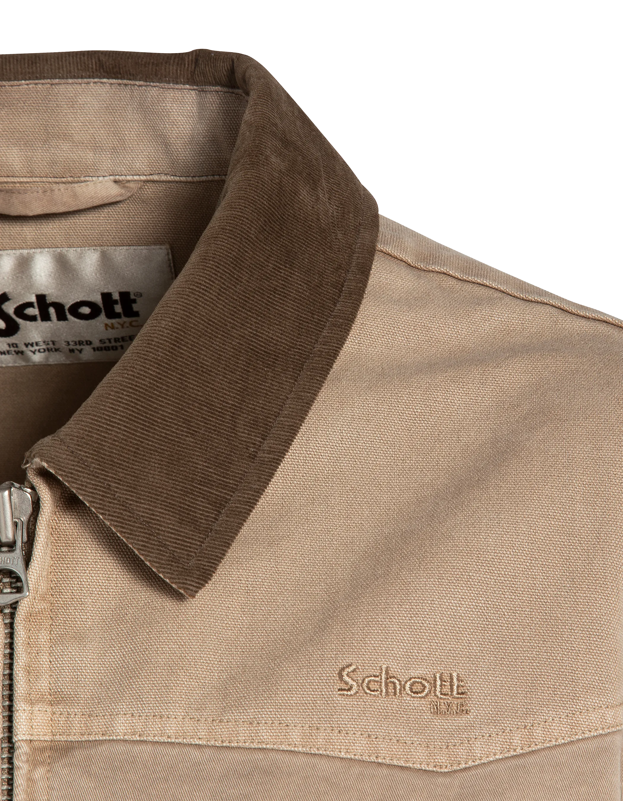 Giacca bimateriale vintage color tortora-8