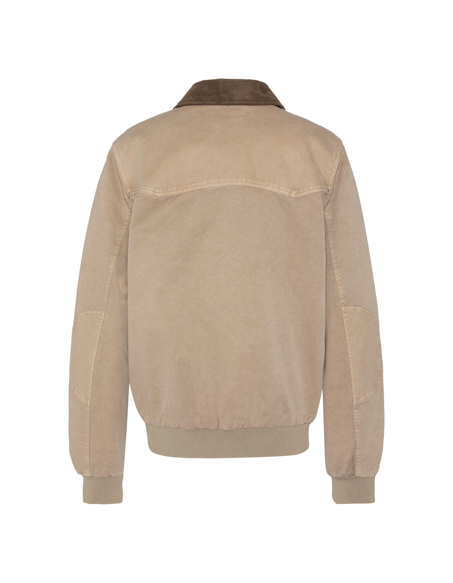 Giacca bimateriale vintage color tortora