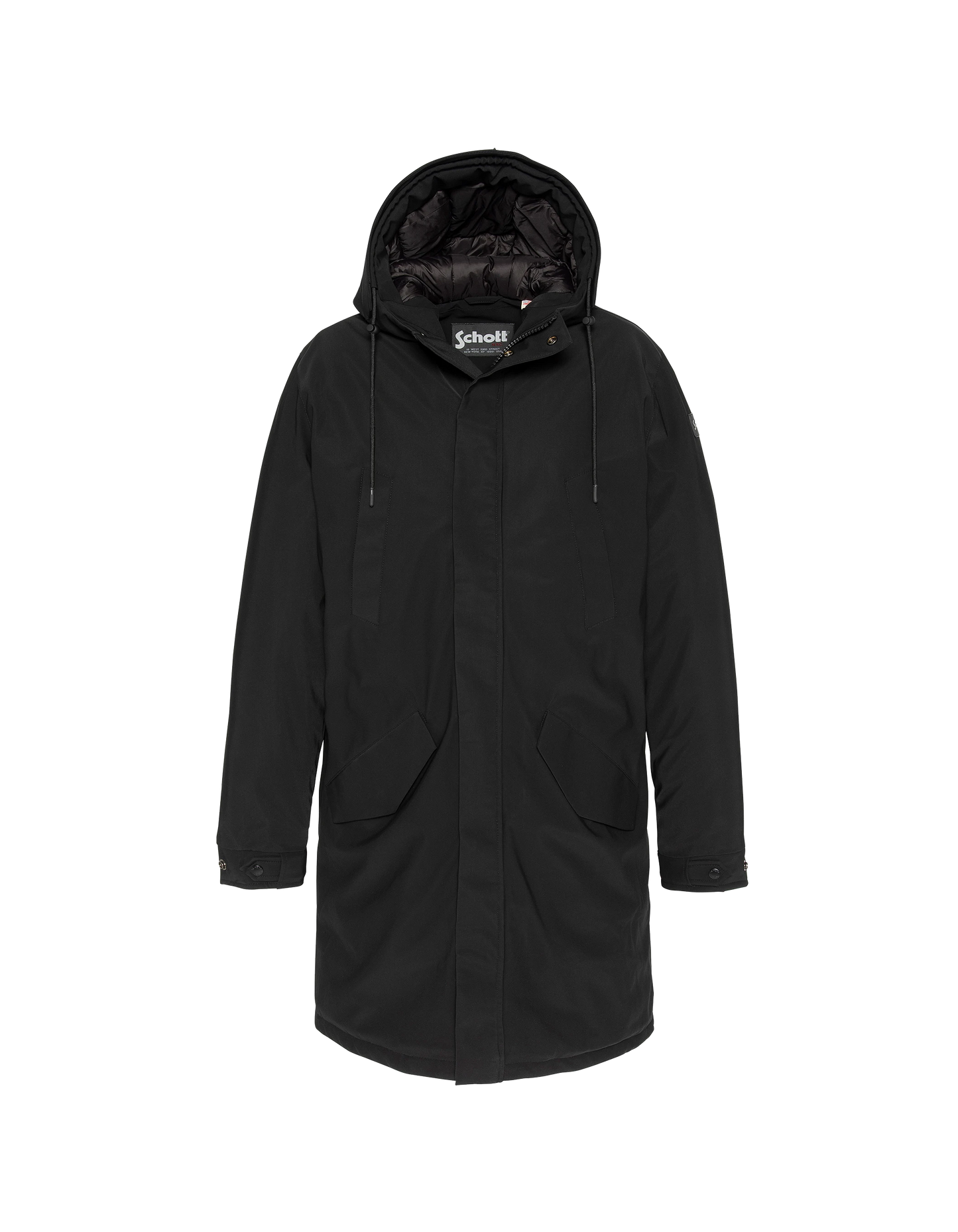 Multipoche nere con cappuccio