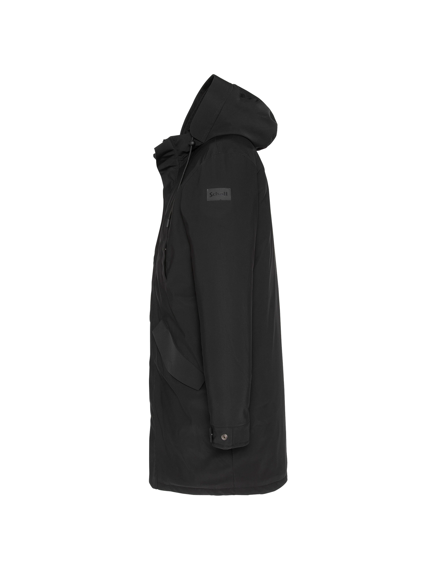 Multipoche nere con cappuccio