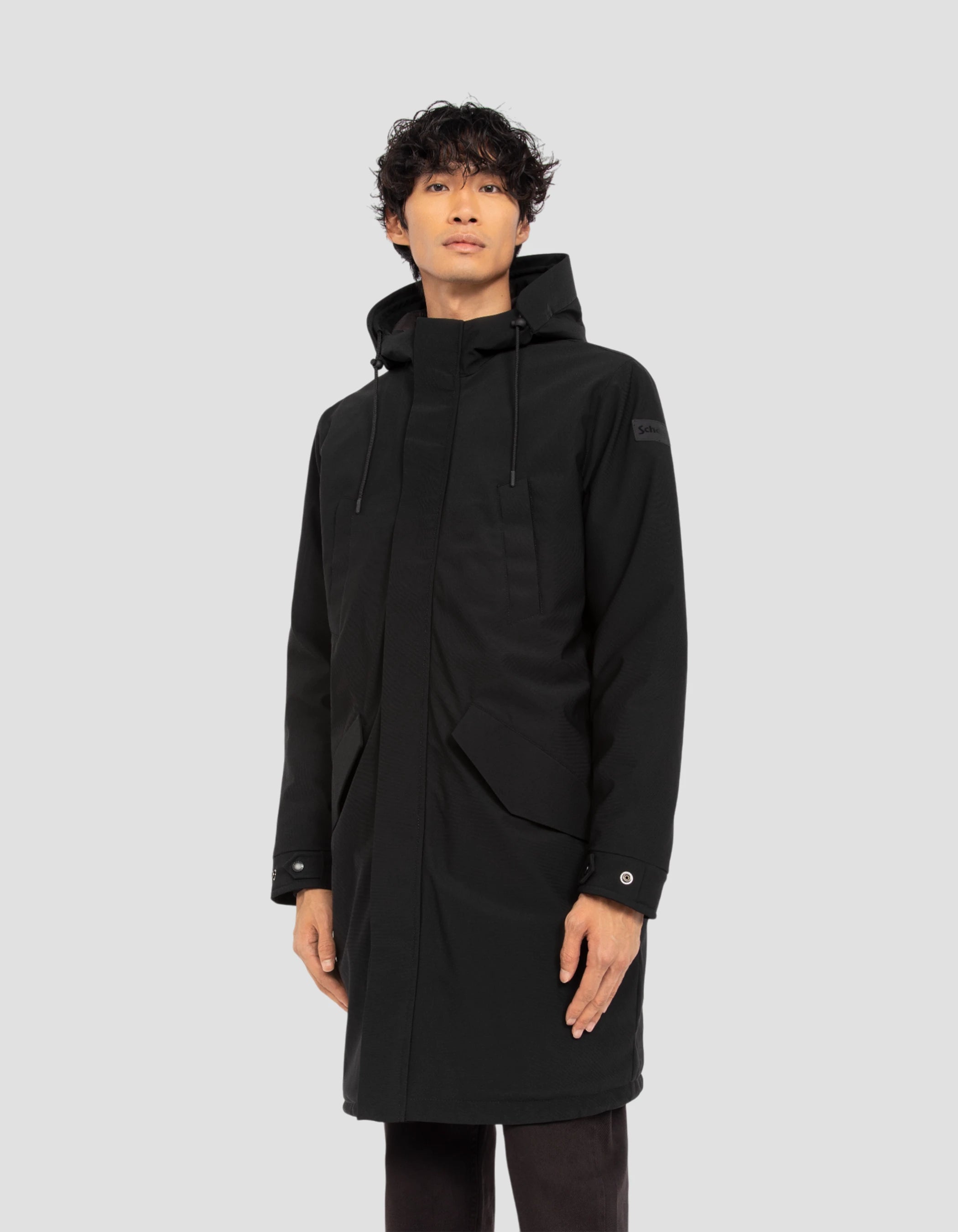 Multipoche nere con cappuccio-4