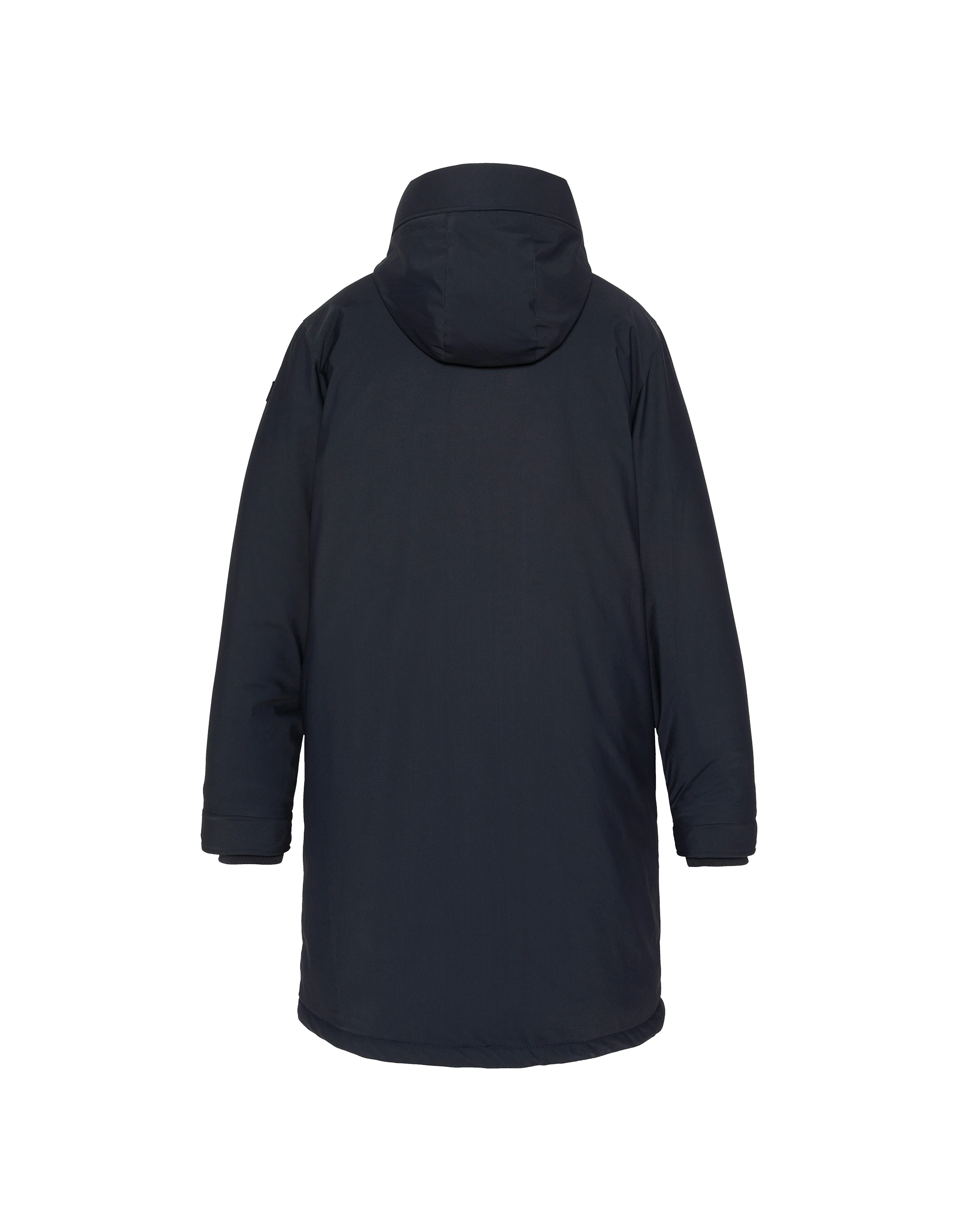 Navy Parka Multipoches con felpa con cappuccio-2